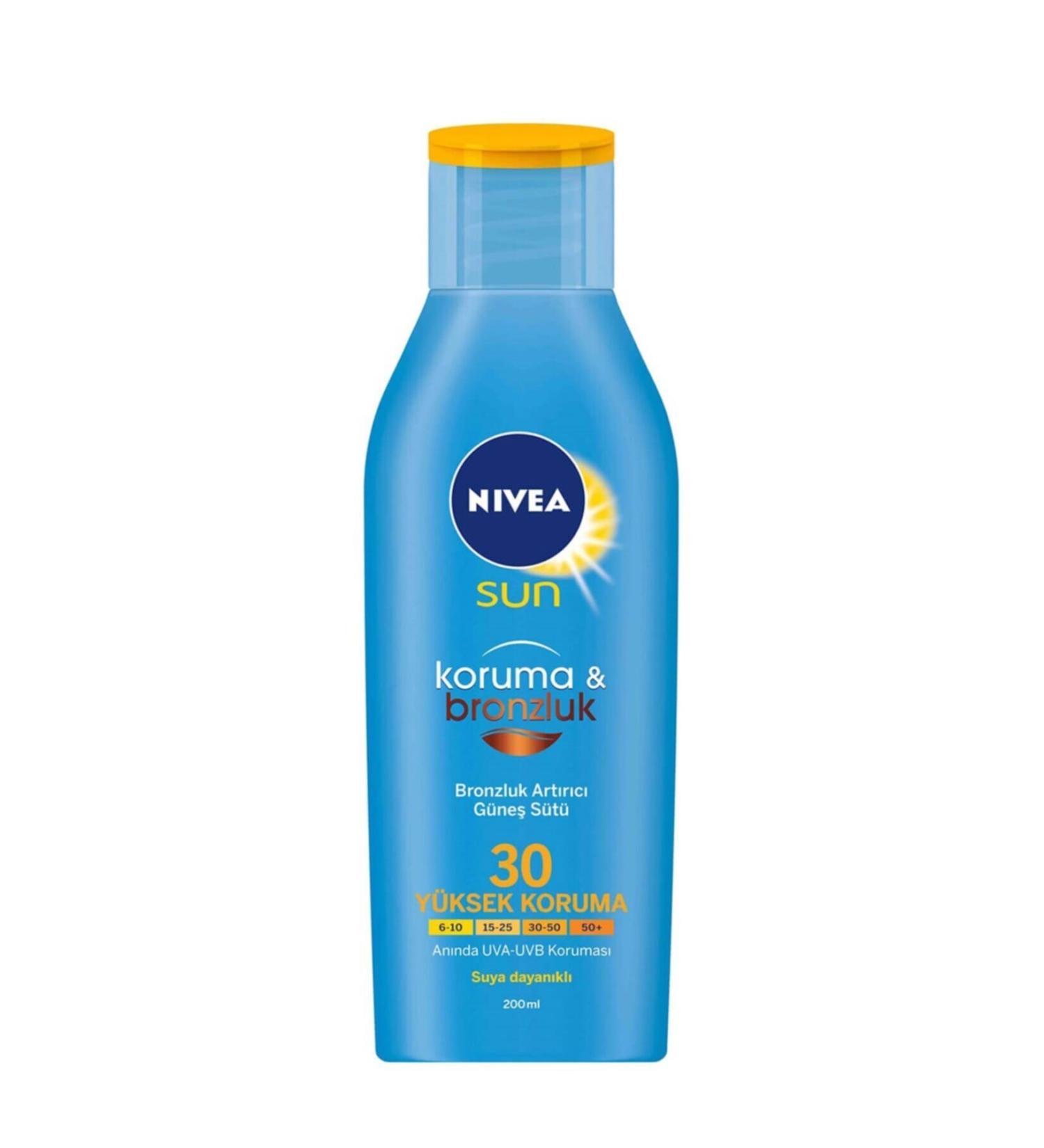 NIVEA Sun Protect Bronze Sun Milk Spf 30 200 ml
