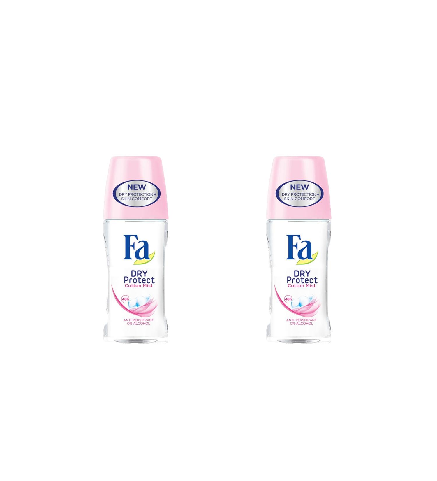 Fa Dry Protect Roll-On 50 ml - 2 Pieces