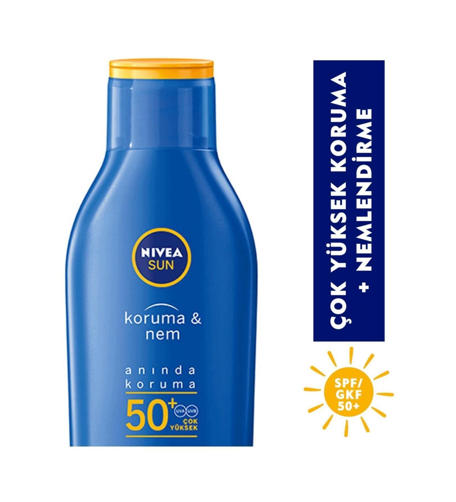 NIVEA Sun Protection and Moisture Sun Lotion Spf 50+ 200 Ml