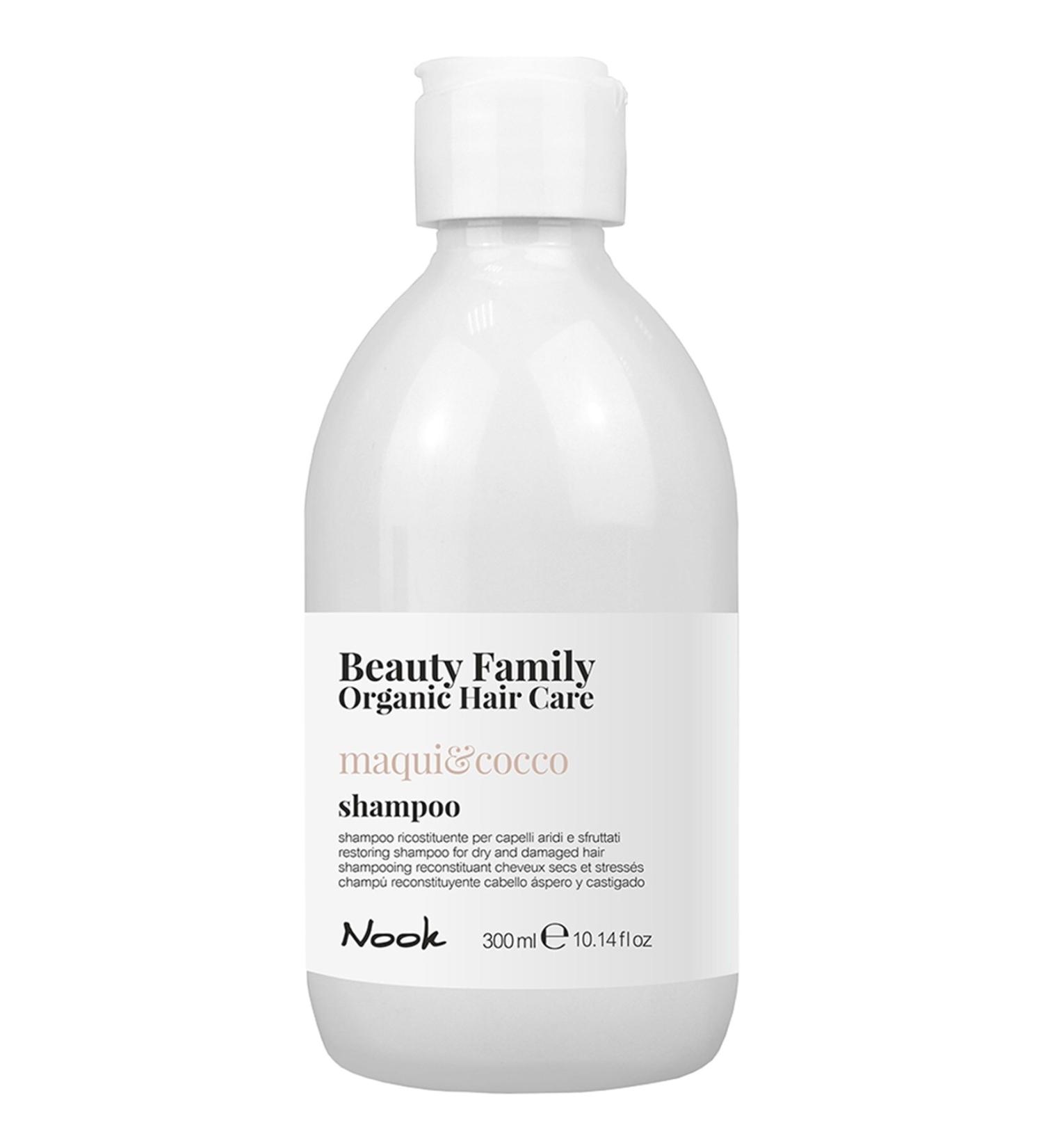 Nook Shampoo for Damaged Dry Hair 300 Ml (vegan) Beauty Family