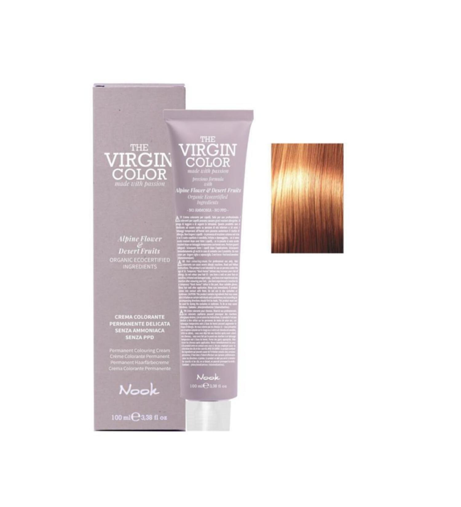 Nook The Virgin Color Ammonia Free Hair Dye 8.43 Light Blonde Copper Gold 100 ml