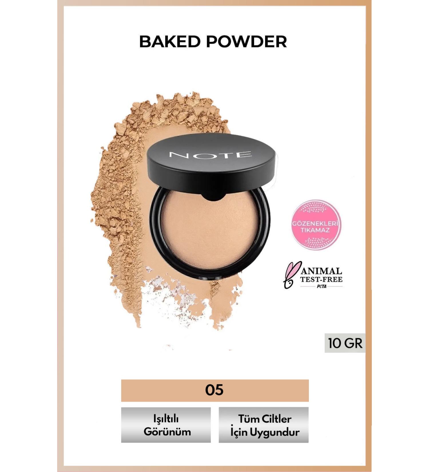 Note Cosmetics Long-Lasting Radiant Powder Powder That Balances Makeup - 05 Soft Beige Passi-276