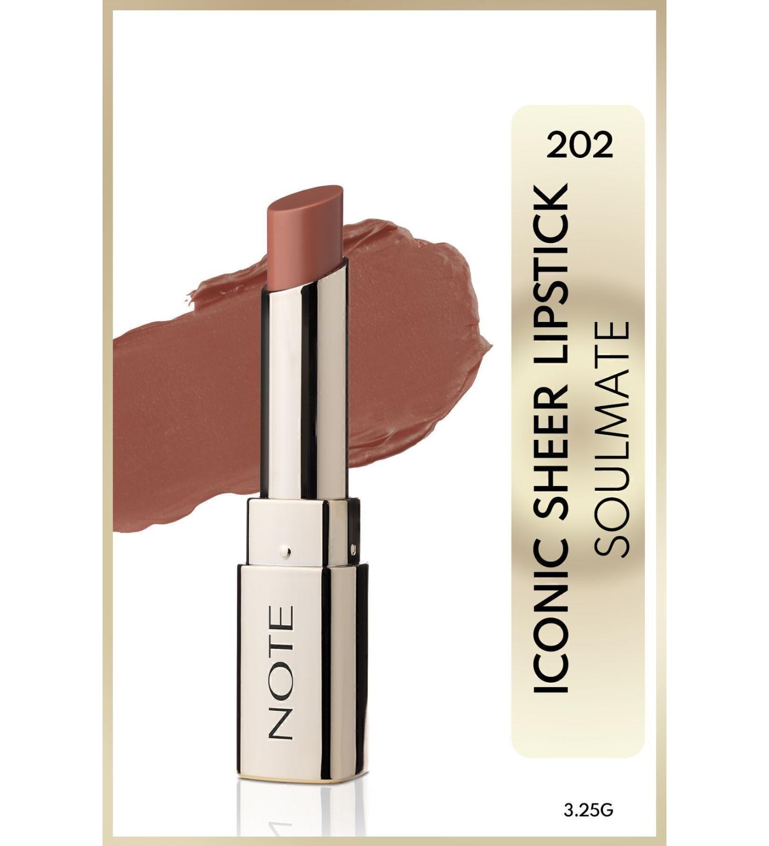 Note Cosmetics Moisturizing Lipstick with Light and Soft Structure - 202 Soulmate -nude Passi.5178