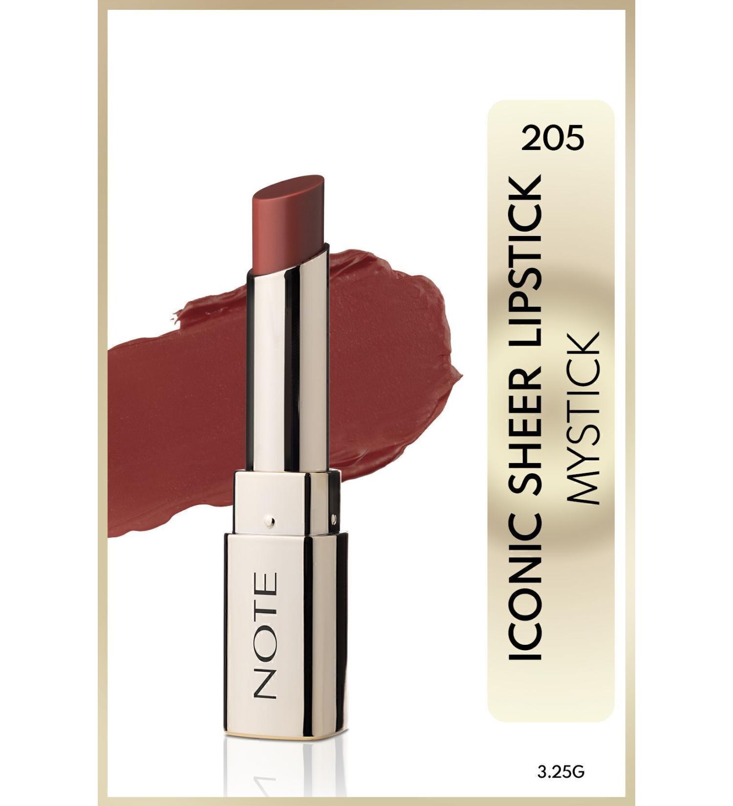 Note Cosmetics Natural Colors Transparent Moisture Finish Lipstick - 205 Mystick - Nude Passi.5170