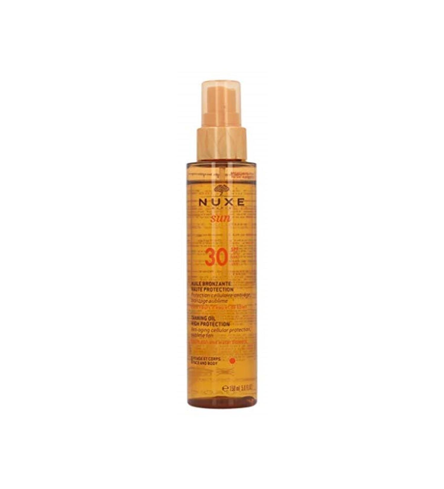 Nuxe Sun Huile Bronzante Haute Protection: Special Oil with Protective Effect (spf 30 150ml)