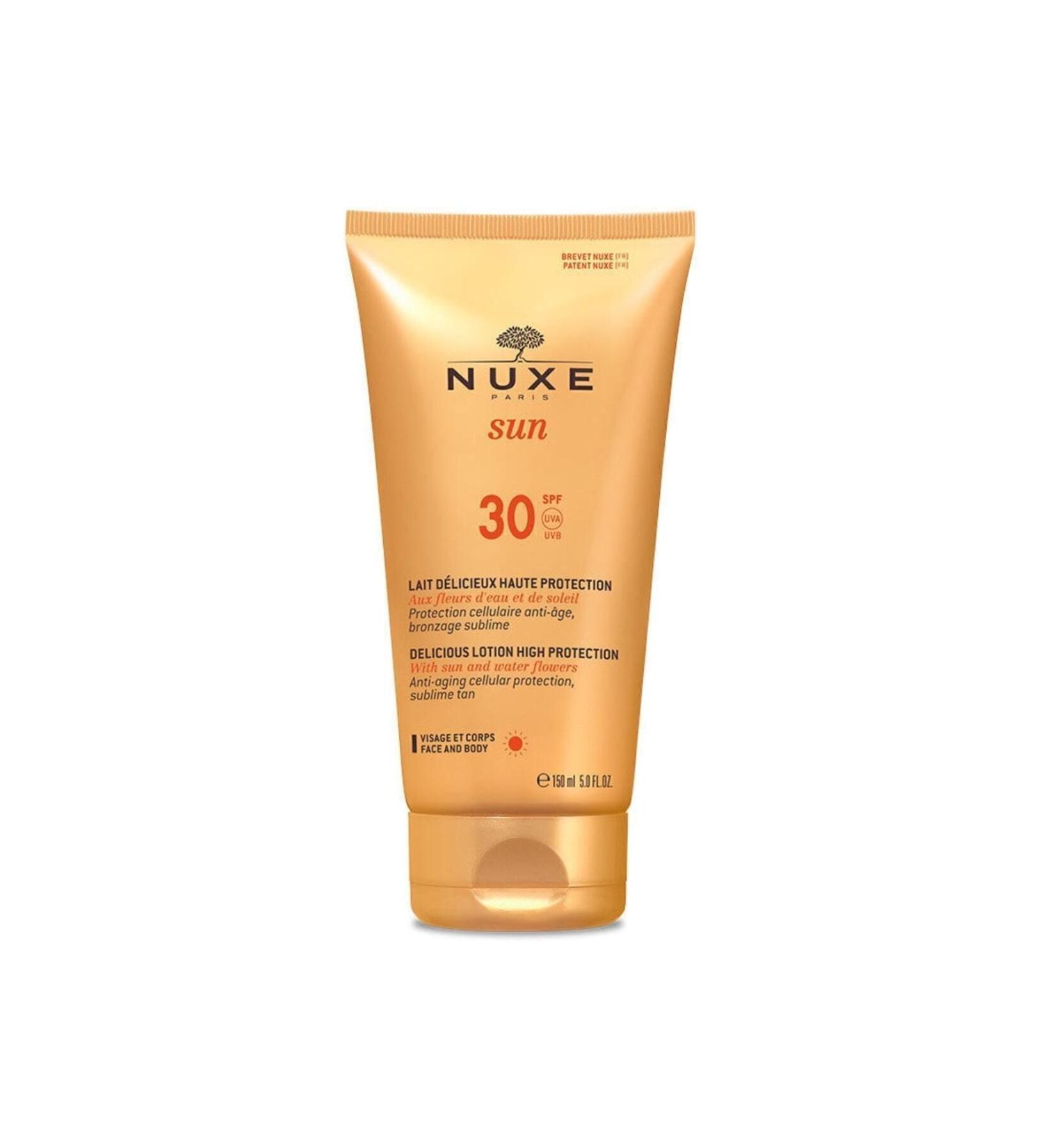 Nuxe Sun Lait Delicieux Protection: Tanning Enhancing Face and Body Lotion (spf 30 150 ml)