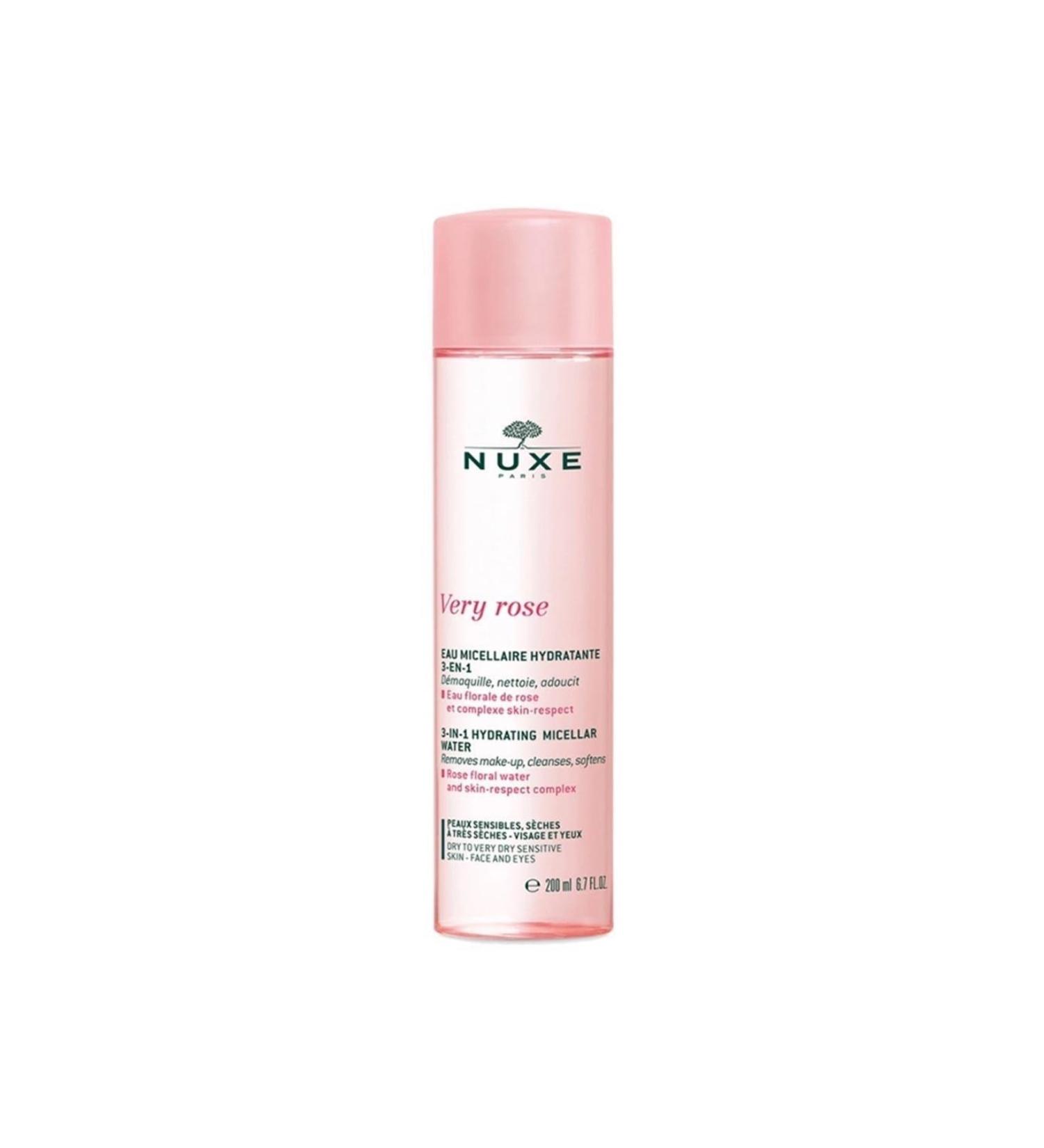 Nuxe Very Rose Moisturizing Micellar Make-Up Remover Water for Dry Skin 200 ml