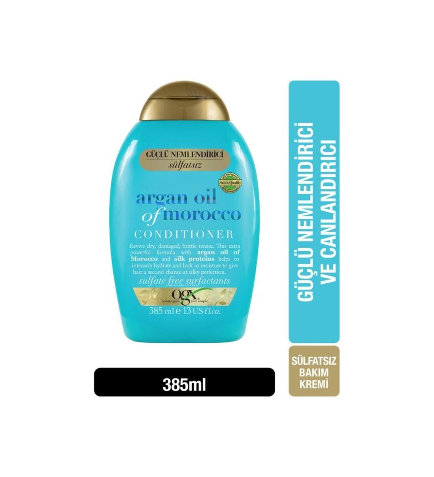 OGX Extra Strong Moisturizing and Revitalizing Argan Oil of Morocco Sulfate-Free Care Cream 385 Ml - Buy Online on GoSupps.com