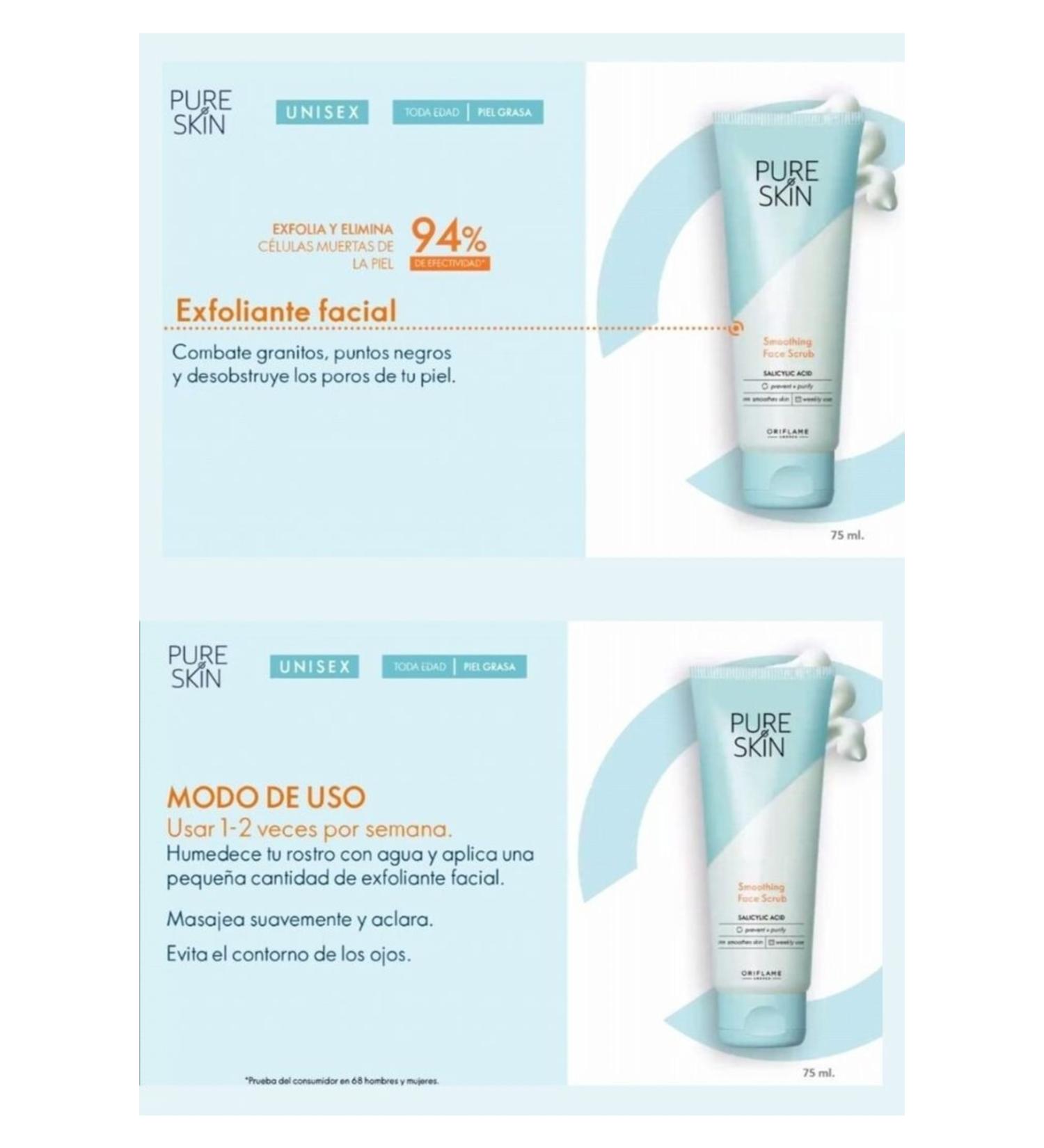 Oriflame Pure Skin Smothing Face Scrub 75ml. 41675