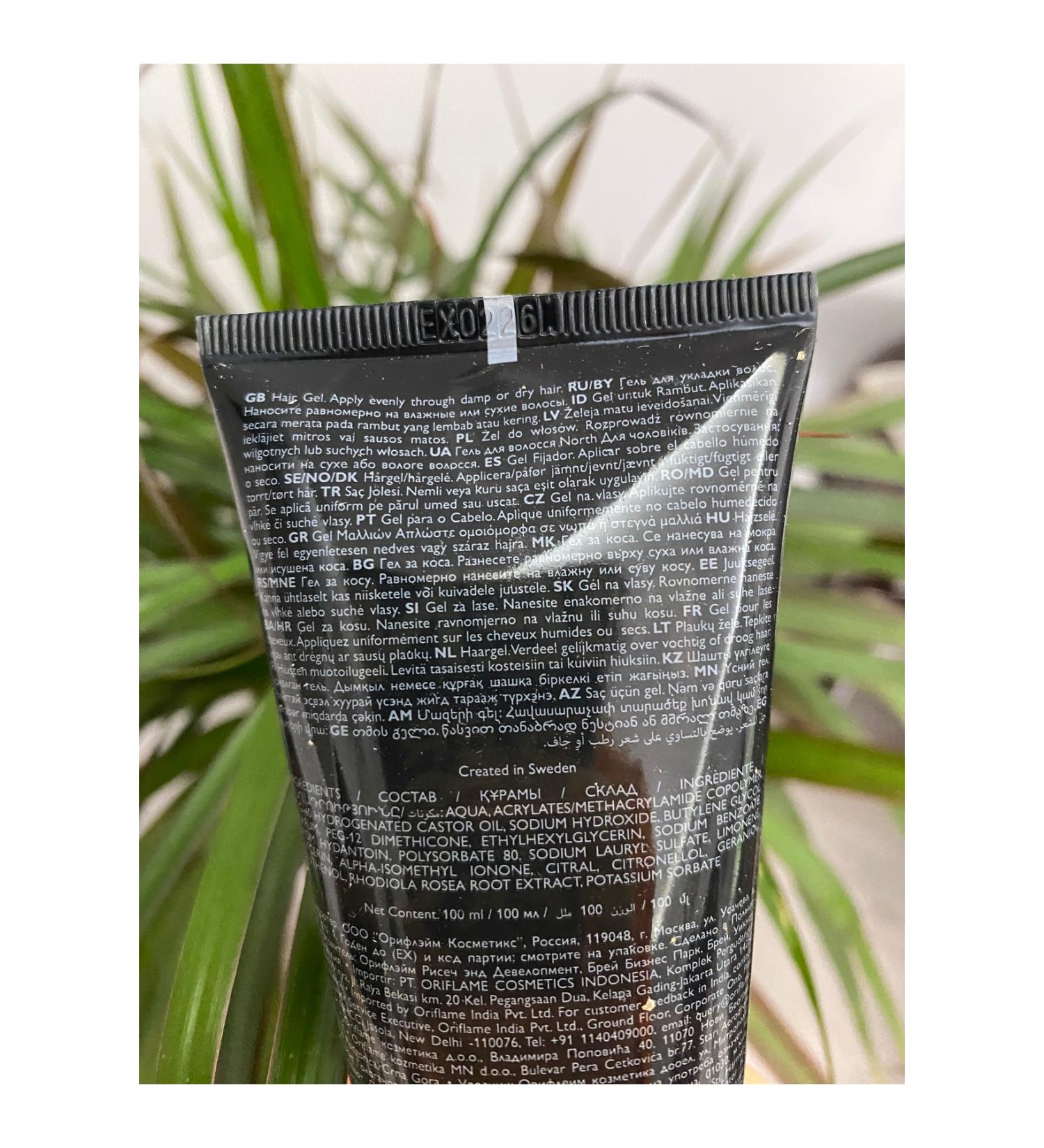 Oriflame North For Men Power Hold & Sleek Invisible Hair Gel