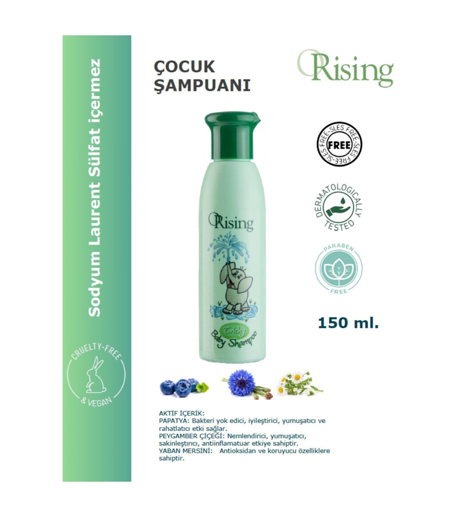 ORising Cornflower Baby Shampoo - Sulfate-Free Baby Shampoo 150 ml.