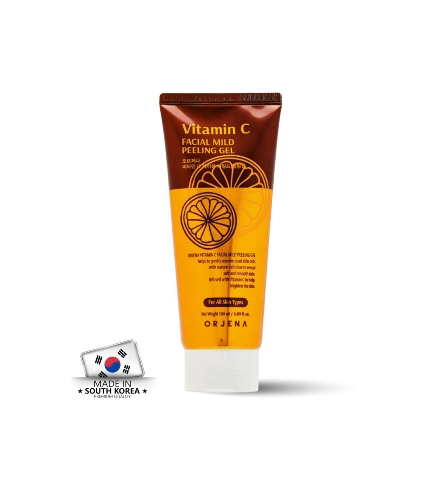 Orjena C Vitamin Facial Mild Peeling Gel - Anti-Stain - Revitalizing Face Cleaning Peeling Gel 180ml - Buy Online on GoSupps.com
