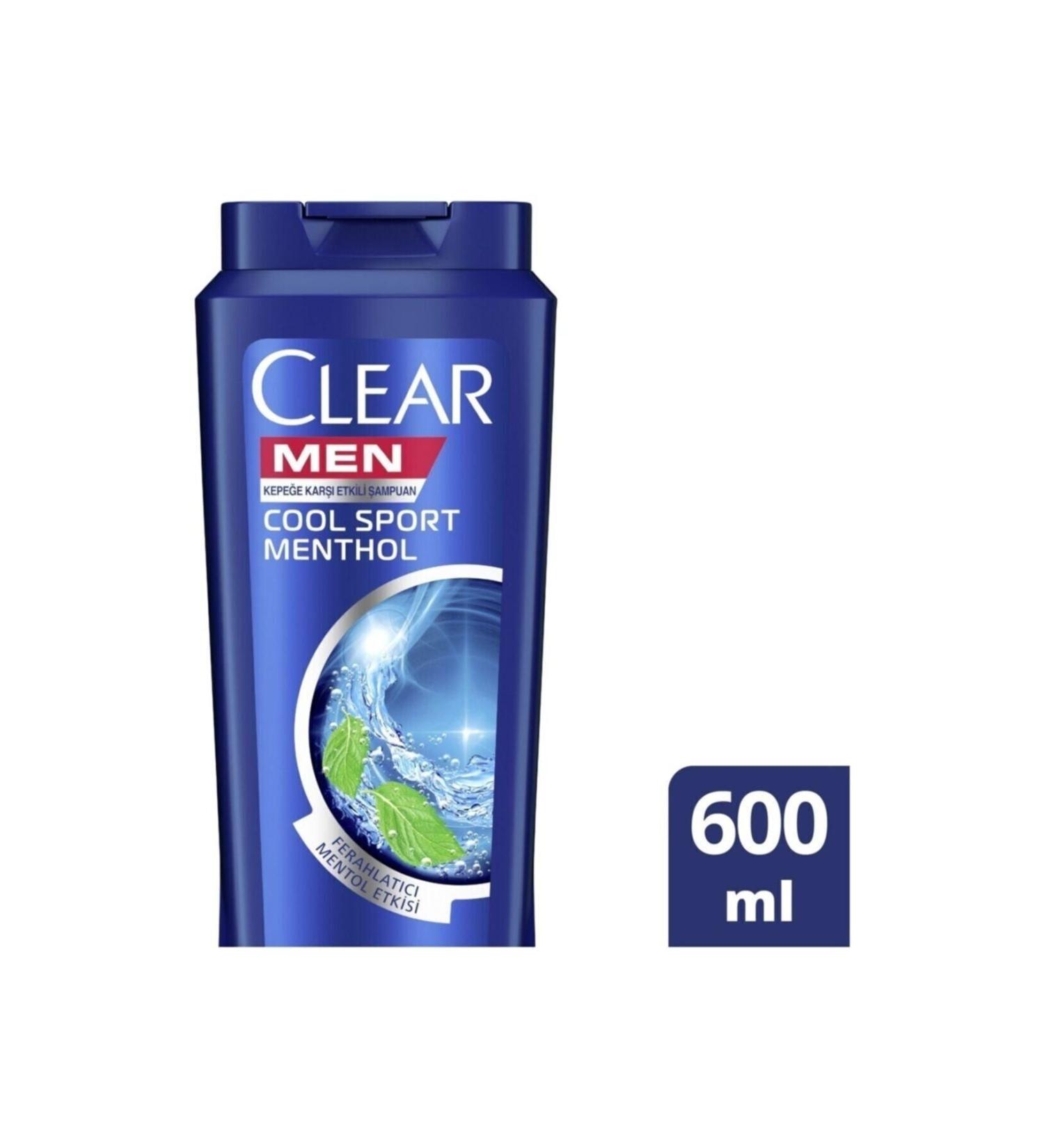 Clean Clear Men Cool Sport Menthol Shampoo 600 Ml