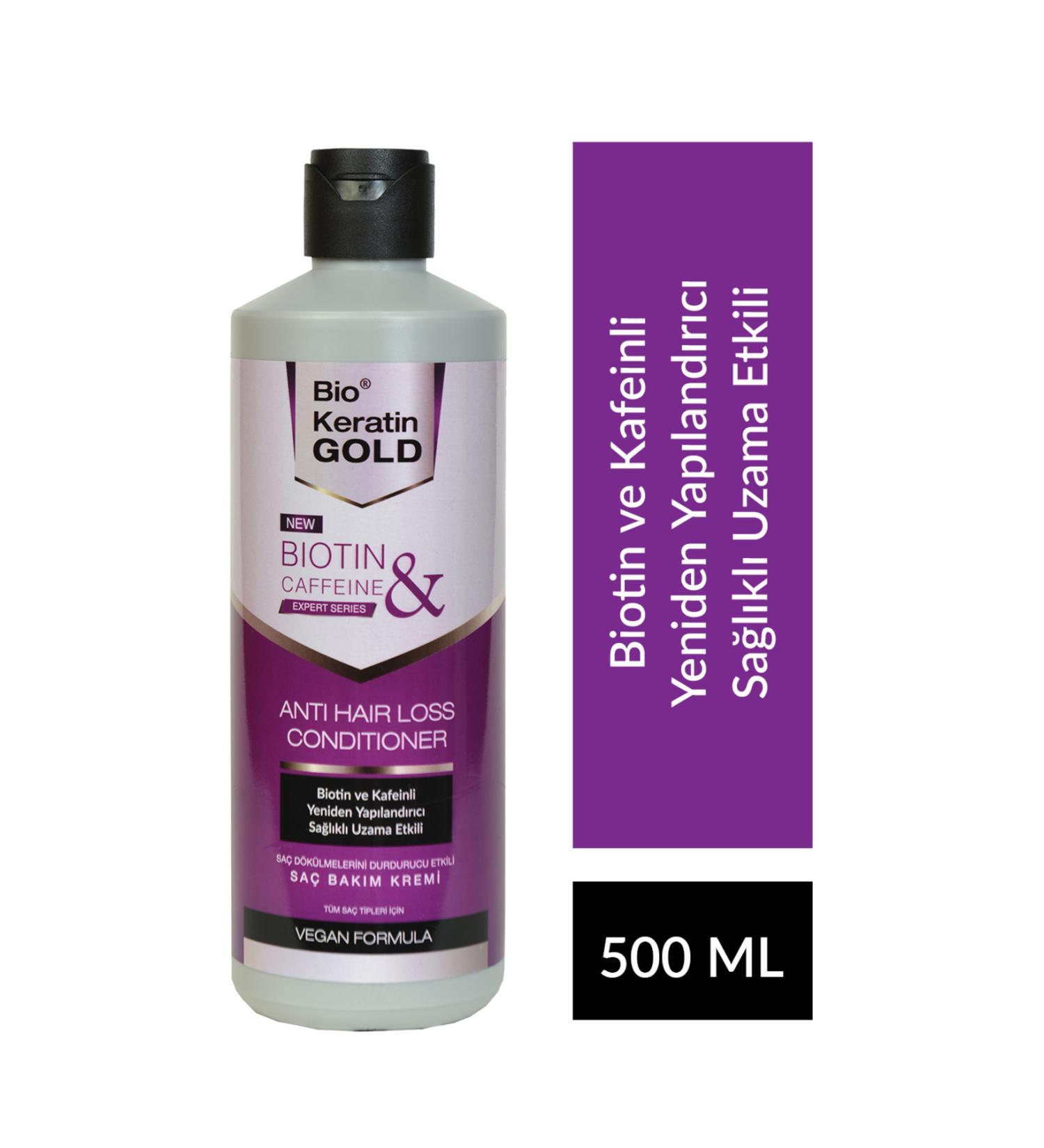 Bio Keratin Gold Biotin & Caffeine Anti Hair Loss Fast Growth Effective Hair Cream 500 ml