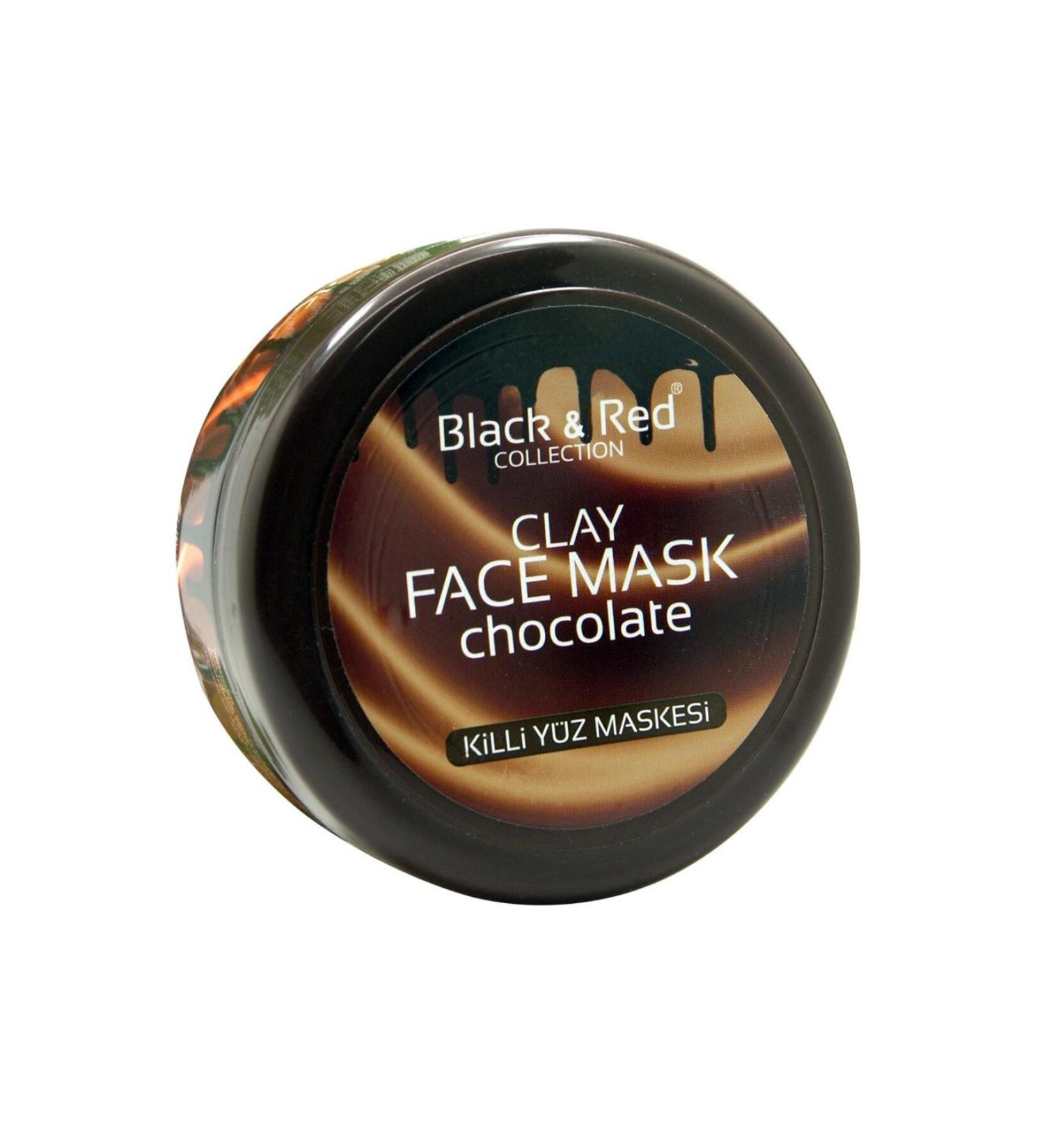 Black Red Clay Face Mask Aloe Vera 400gr + 5 Piece Wooden Meat Repellent Krong