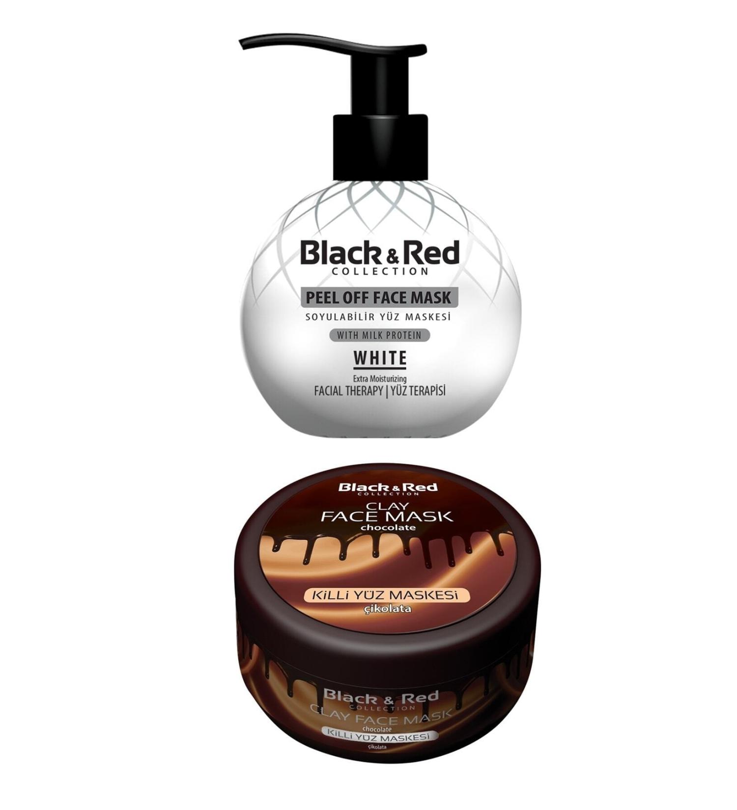 Black Red Black & Red Peelable White Face Mask Facial Therapy 250 ml - Clay Face Mask Chocolate 400gr - Buy Online on GoSupps.com