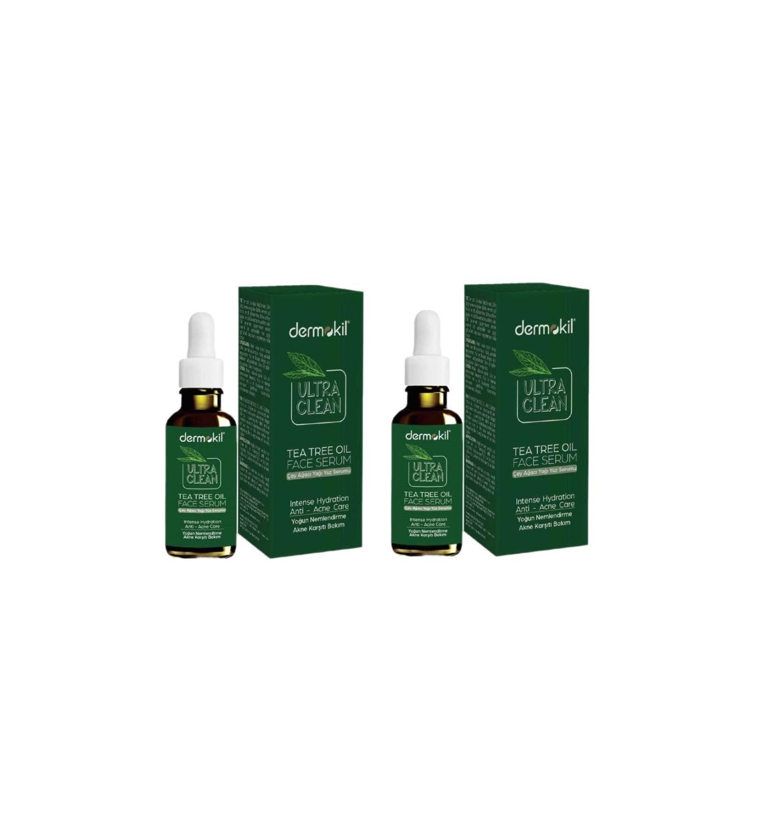 Dermokil Tea Tree Oil Face Serum 30 Ml * 2 Pieces