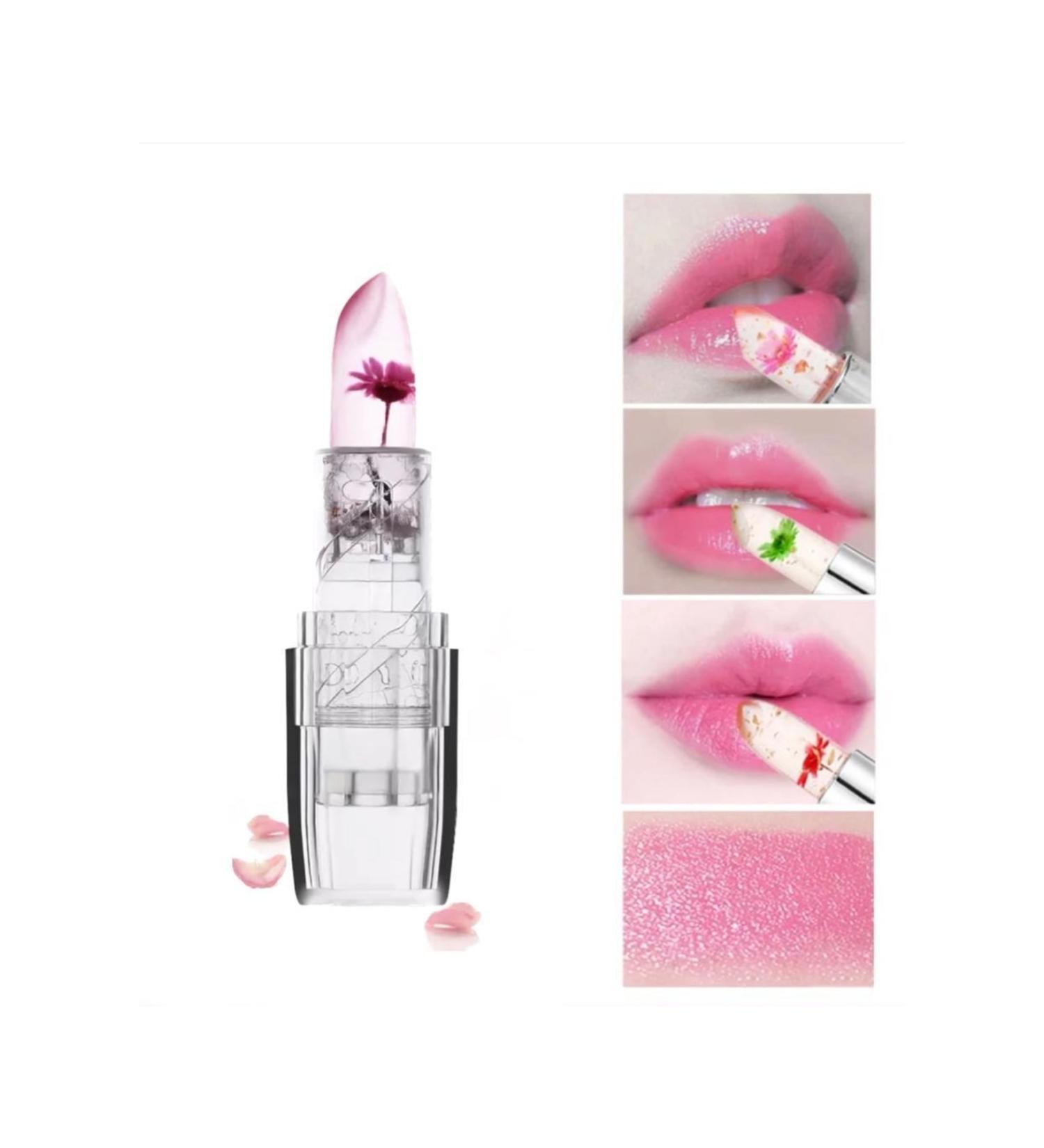 Lip Gloss and Moisturizing Lipstick with Dried Flower Content - Buy Online on GoSupps.com
