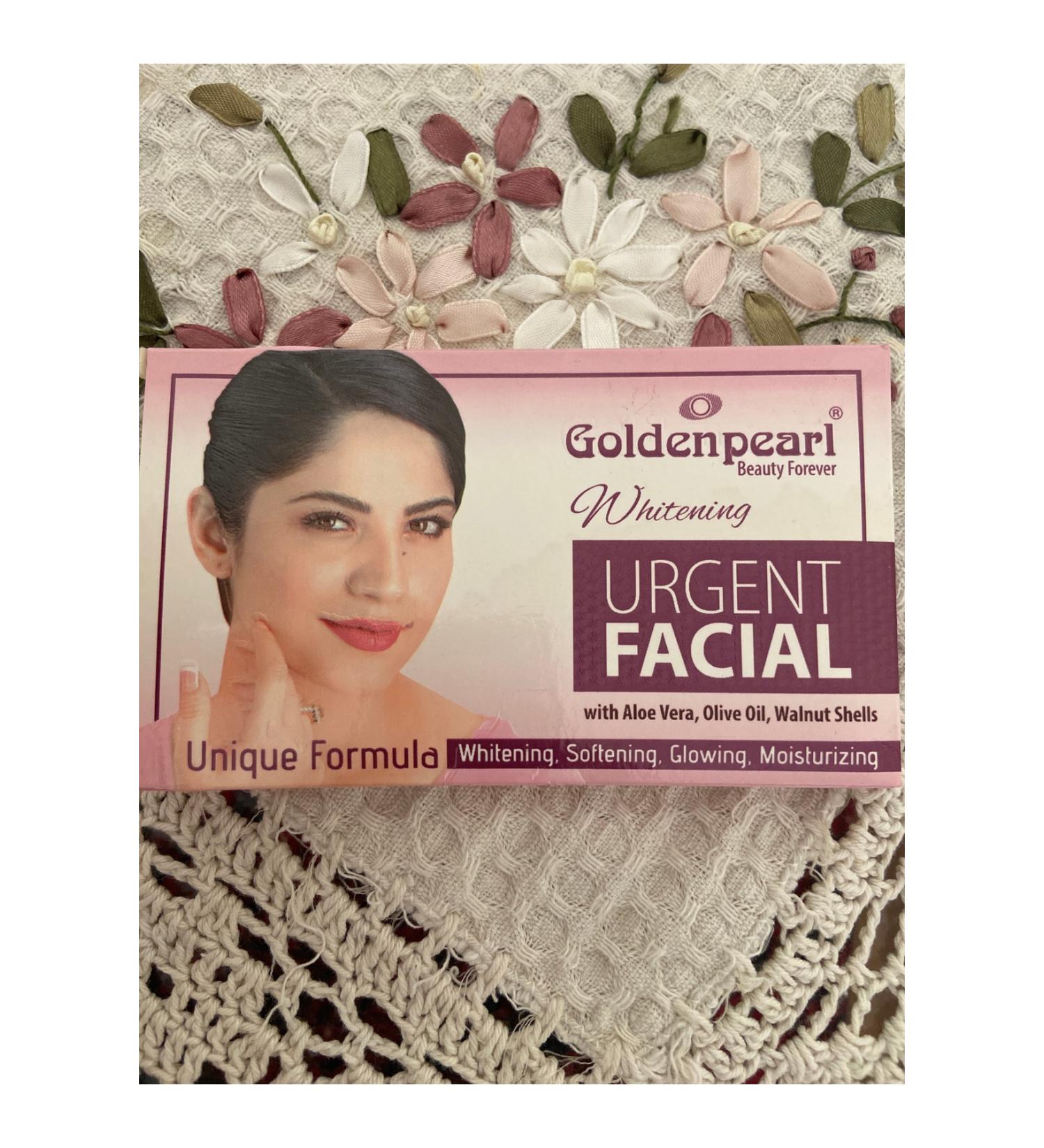 Golden pearl whitening brightening facial peeling / whitening urgent facial
