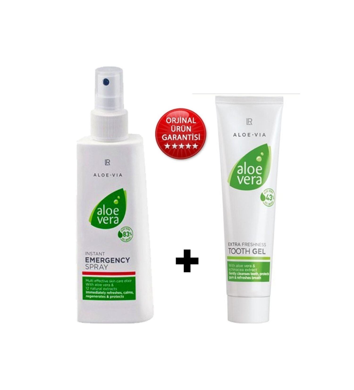 LR Aloe Vera Emergency Aid Spray 150 ml + Aloe Vera Gel Toothpaste 100 ml