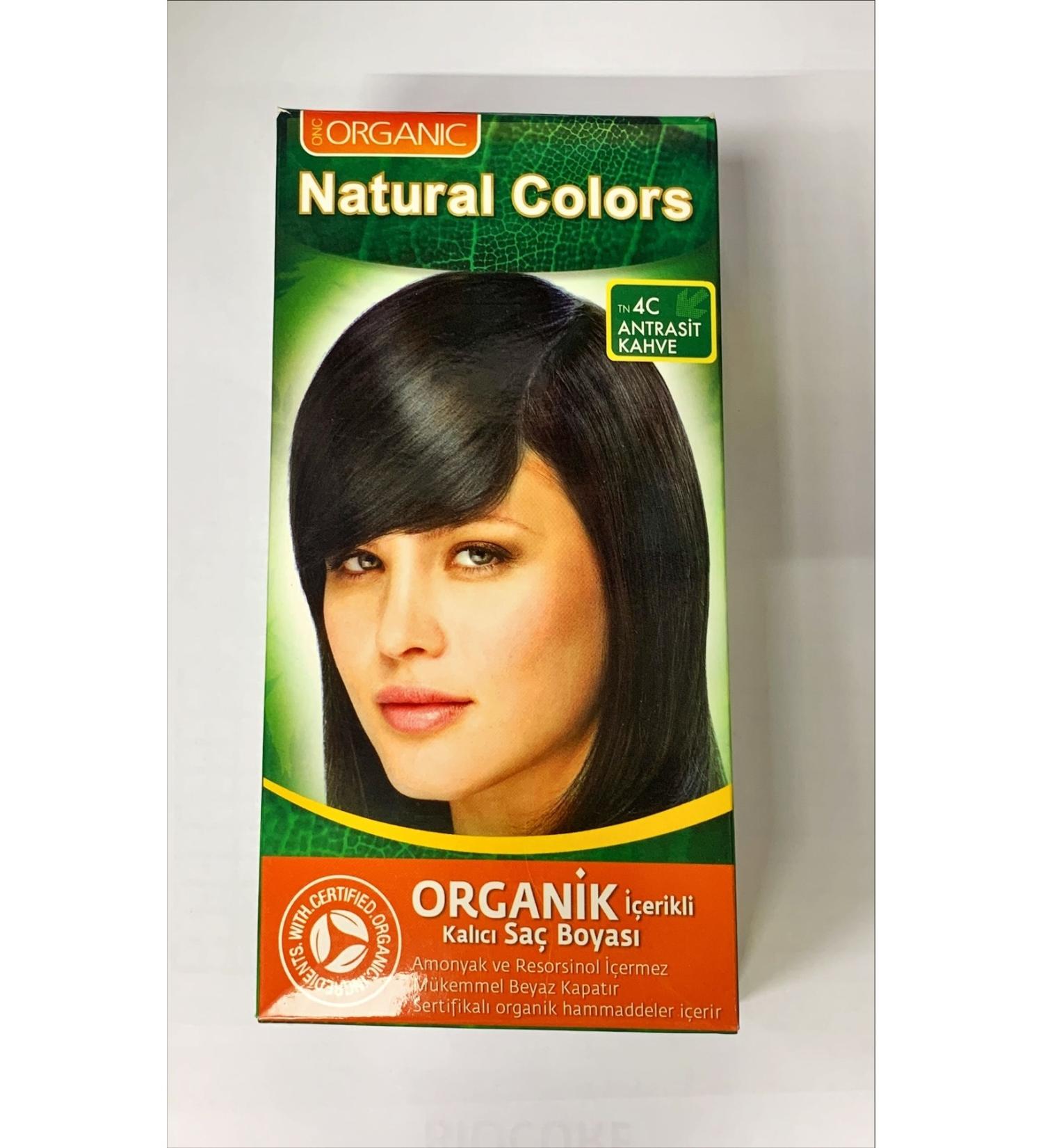 Organic Natural Colors Hair Dye 4C Anthracite Brown - Organic Dye
