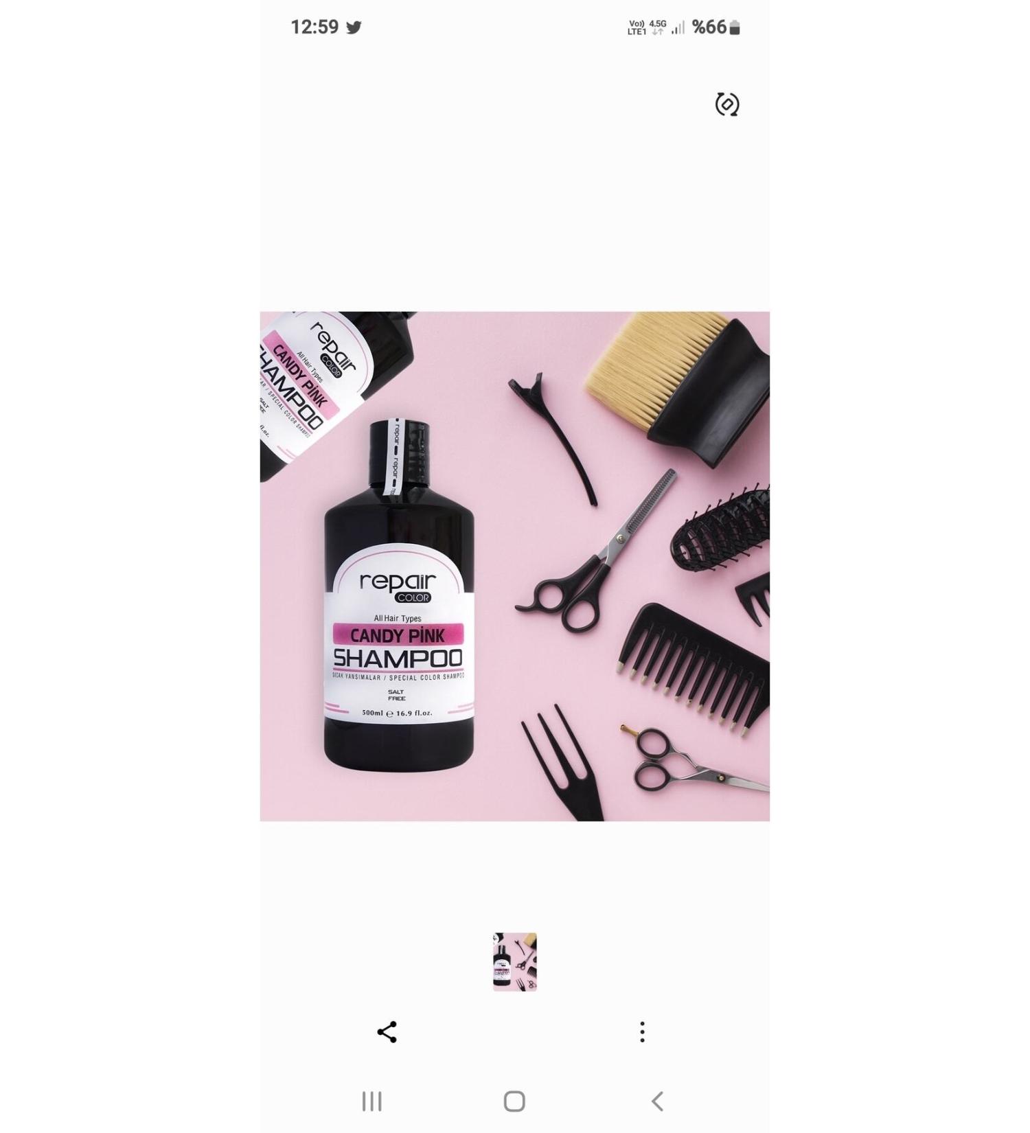 Repair color Candy Pink Shampoo 500 Ml. (PINK SHAMPOO)