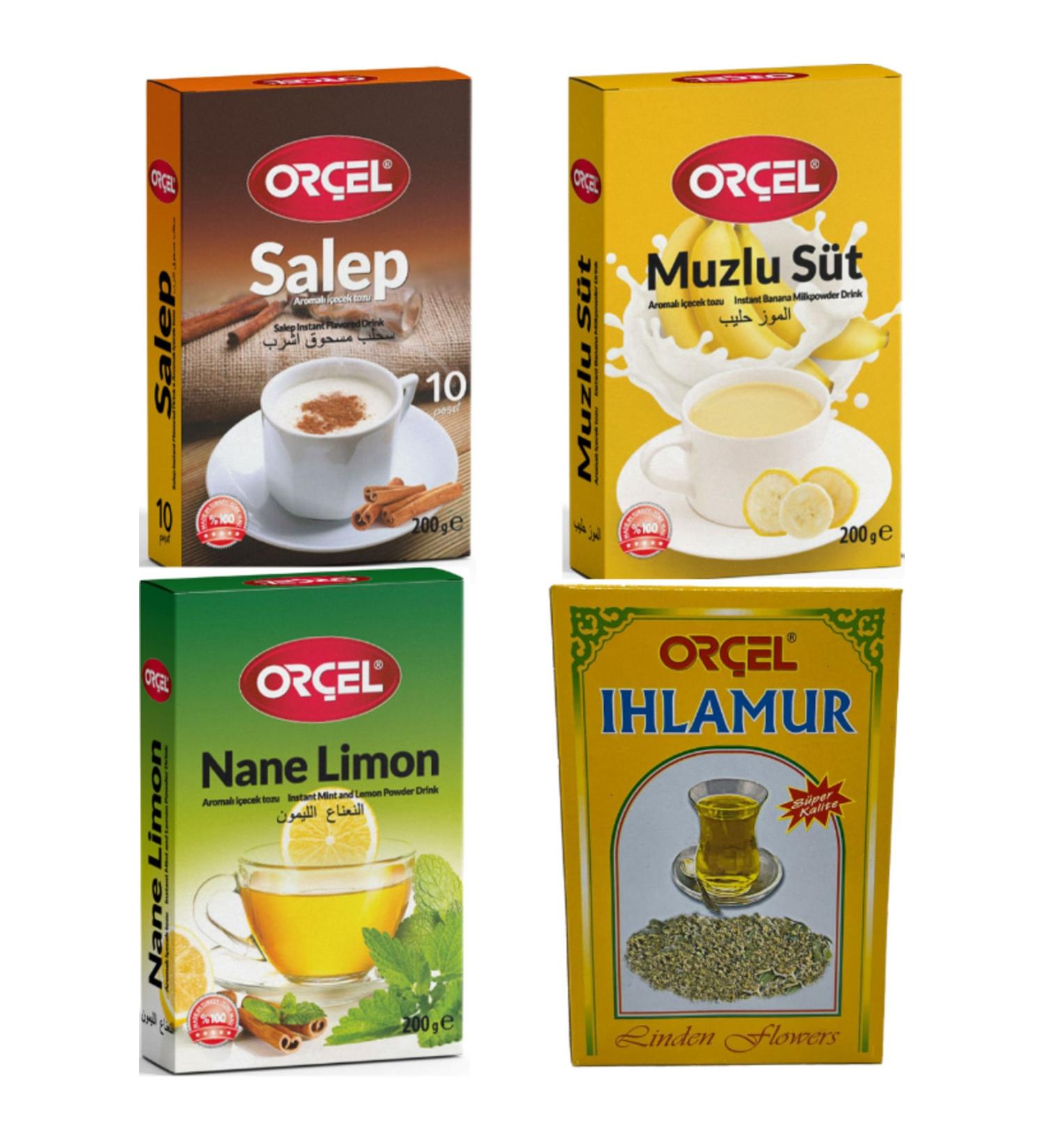 OR EL Winter Set of 4 Flavored Drink Powder Oralet Tea