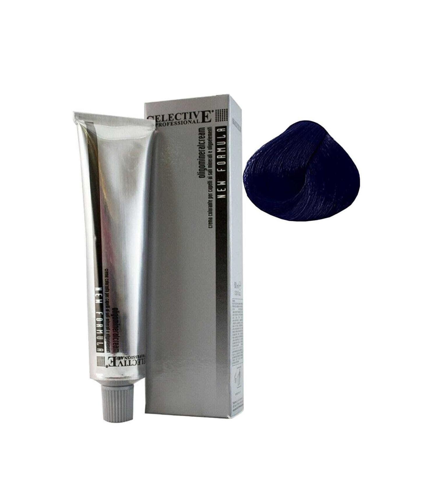 Selective Non-Wearing Permanent Tube Hair Dye 60ml 1.00b Blue Black