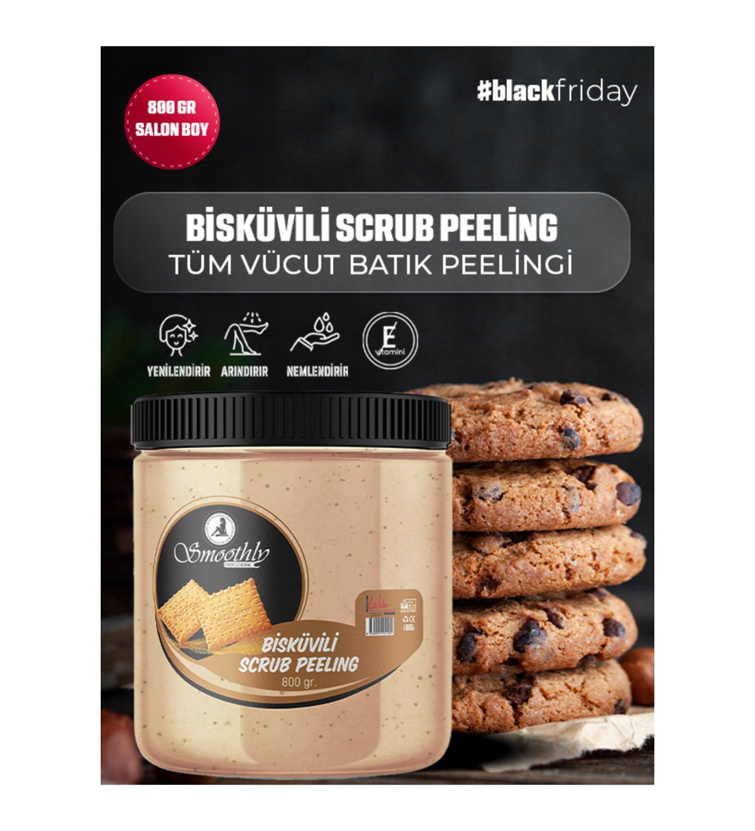 Smoothly Biscuit Flavored Revitalizing & Softening Hand Foot and Body Care Peeling 800gr - Buy Online on GoSupps.com