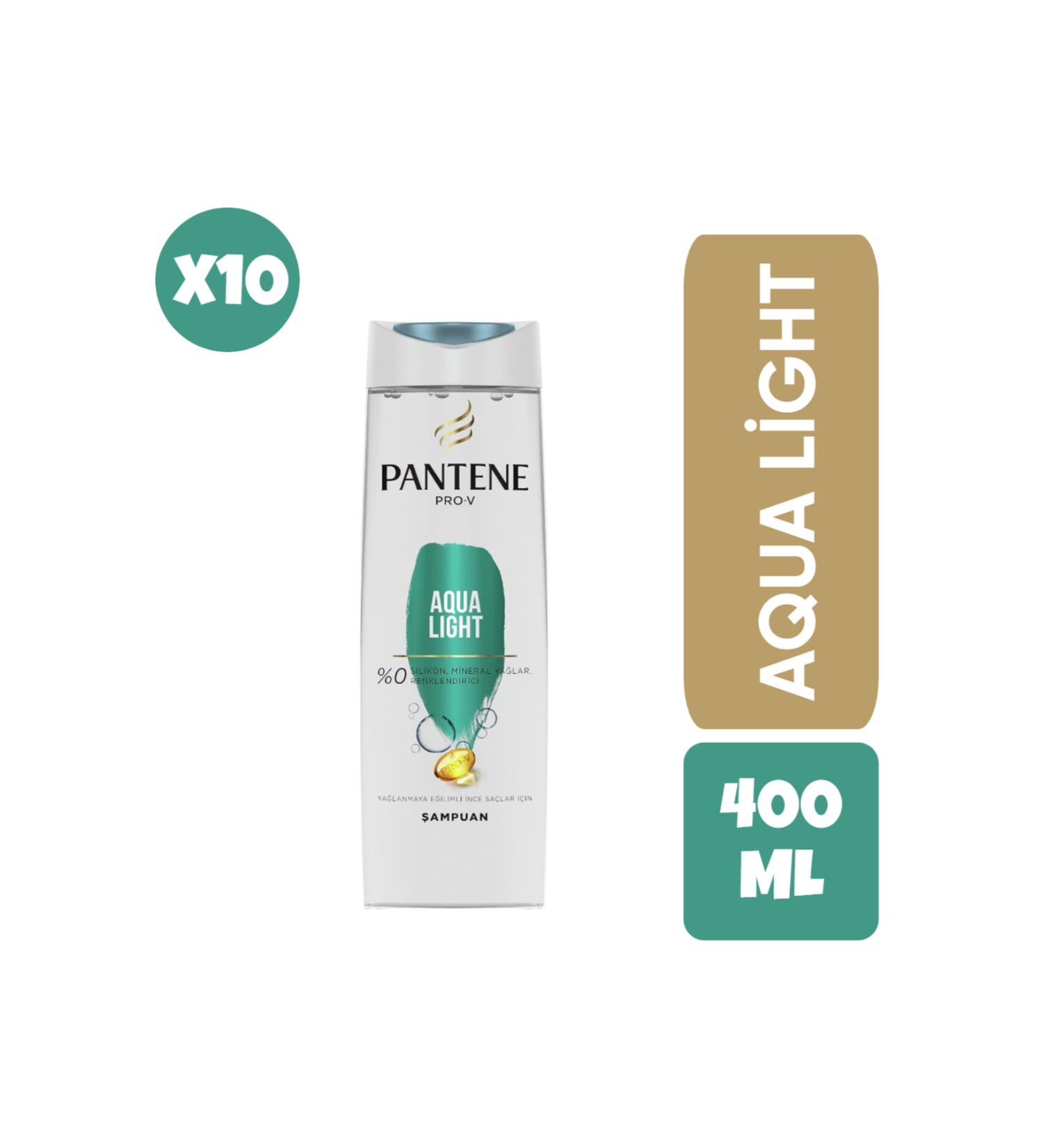 Pantene Pro-v Aqualight Shampoo For Oily Hair 400 ML X10 Pieces