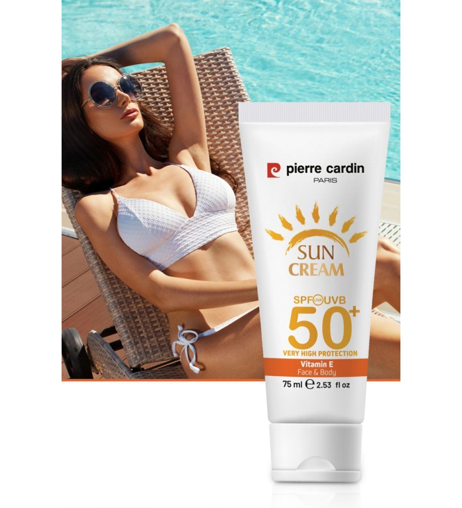 Pierre Cardin Protective Sun Cream 50+ Spf Very High Protection - 75 Ml - Buy Online on GoSupps.com