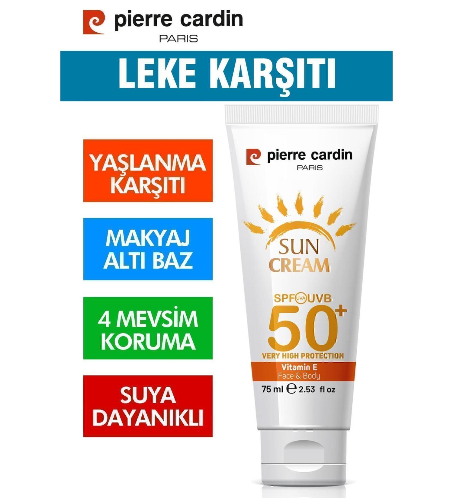 Pierre Cardin SPF 50 Anti-Spot High Protection Face Sun Cream 75 ML For Normal and Dry Skin - Buy Online on GoSupps.com