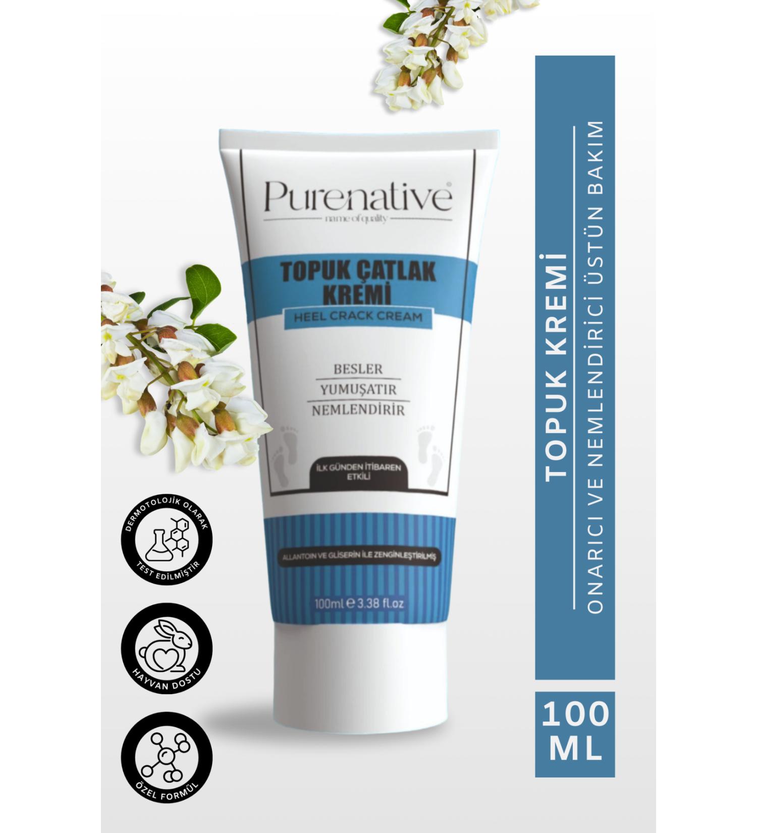 PURENATIVE 100 ml Moisturizing and Crack Repairing Heel Care Cream