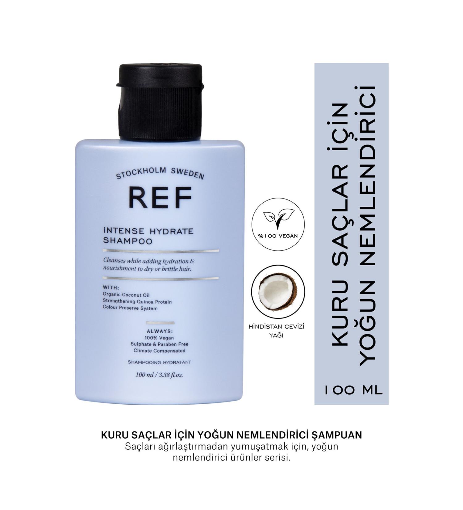 REF Intense Hydrate Shampoo 100 ml Intense Moisturizing Shampoo for Dry Hair