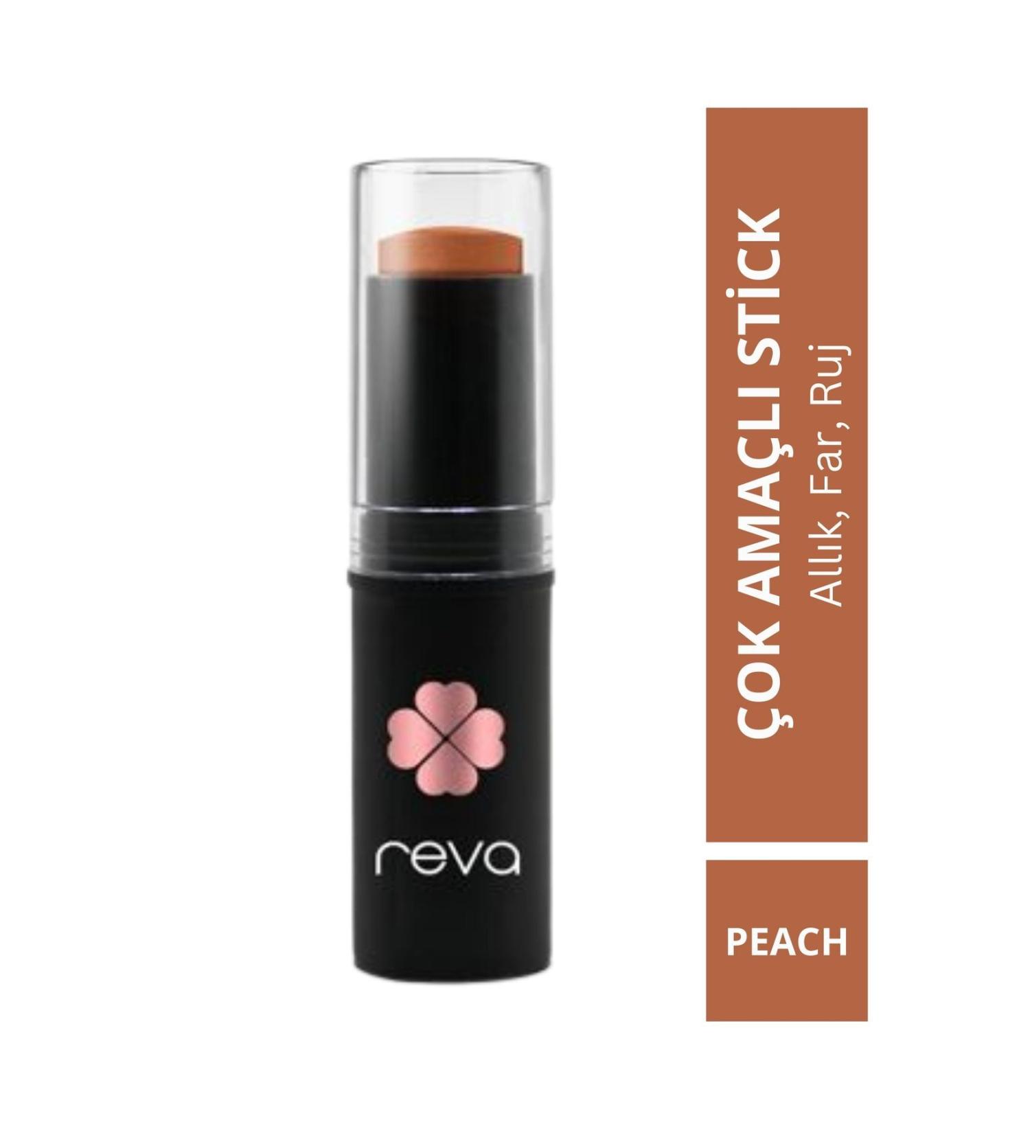 REVA Multi-Purpose Stick Blush Eyeshadow Lip Color Peach/lip Cheek Eye Tint-vegan & Clean Content Rv111 - Buy Online on GoSupps.com