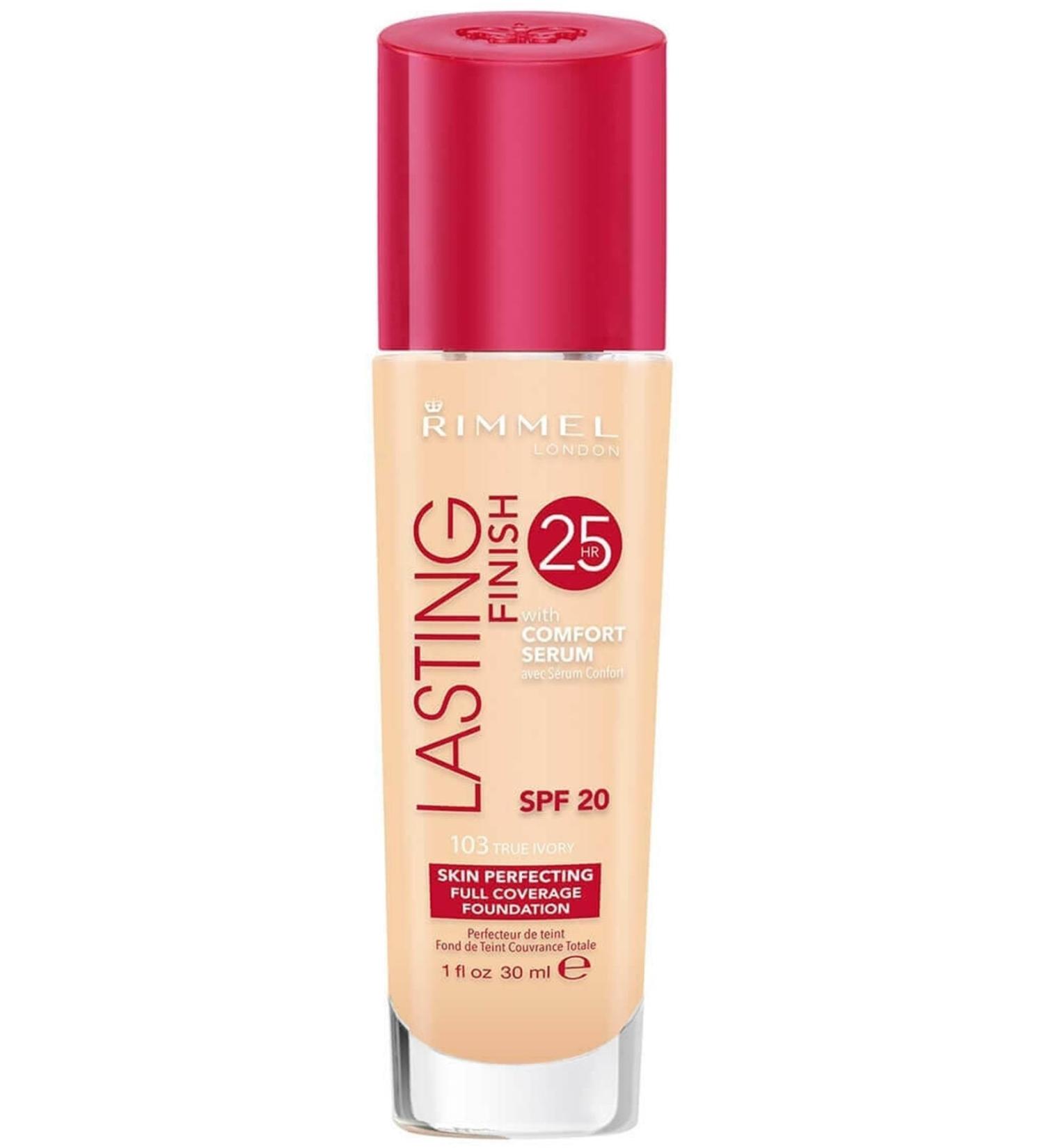 Rimmel London Lasting Finish 25 Hour Foundation True Ivory 30 Ml