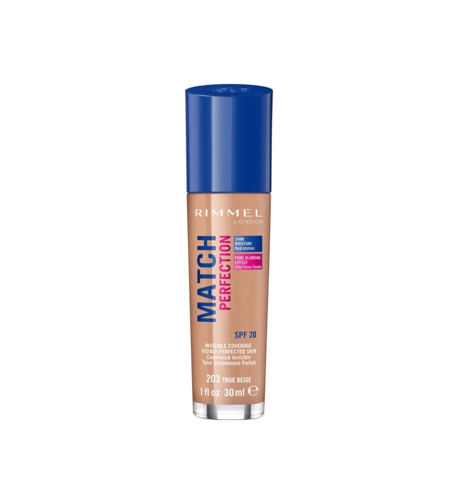 Rimmel London Brand: Match Perfection Foundation - True Beige 203 Category: Foundation