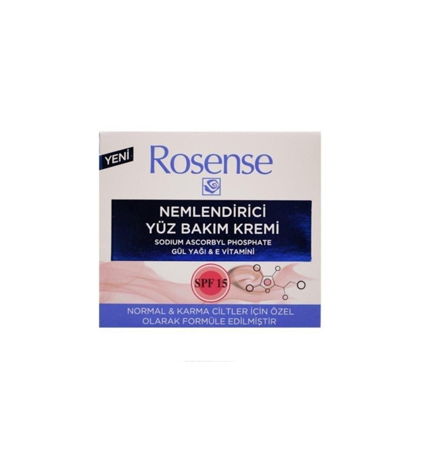 Rosense Moisturizing Face Care Cream Normal Combination Skin 50 ml