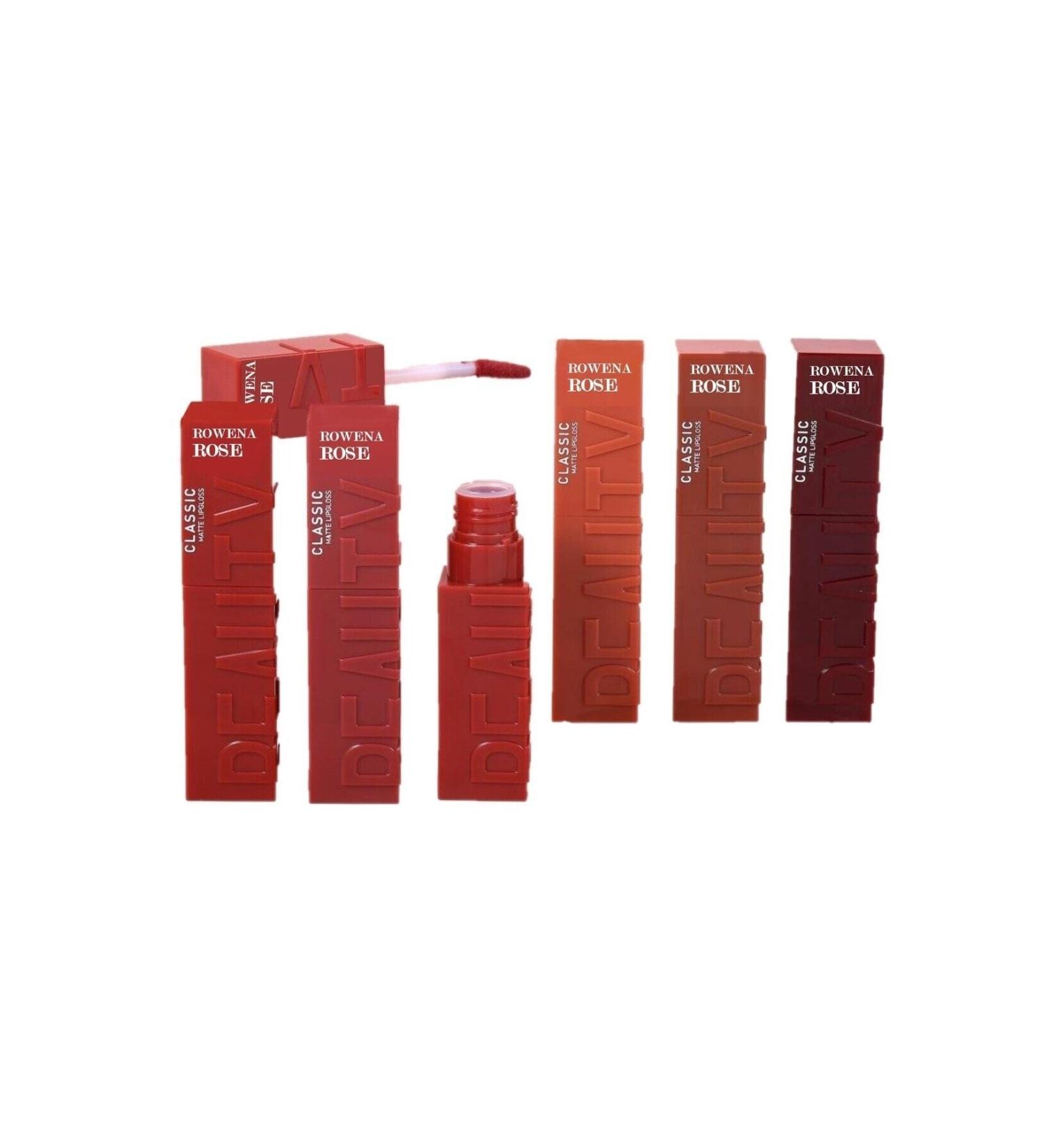 ROWENAROSE 6 MATTE WET LIPSTICK MATTE LIPSTICK WATER RESISTANT