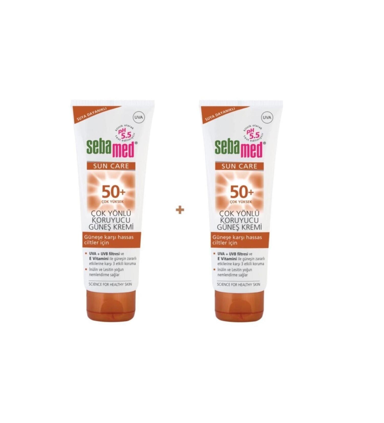 Sebamed Multi-Protection Sun Cream for Sensitive Skin 50 Factor Ph 5.5 75 ml X 2 Pieces