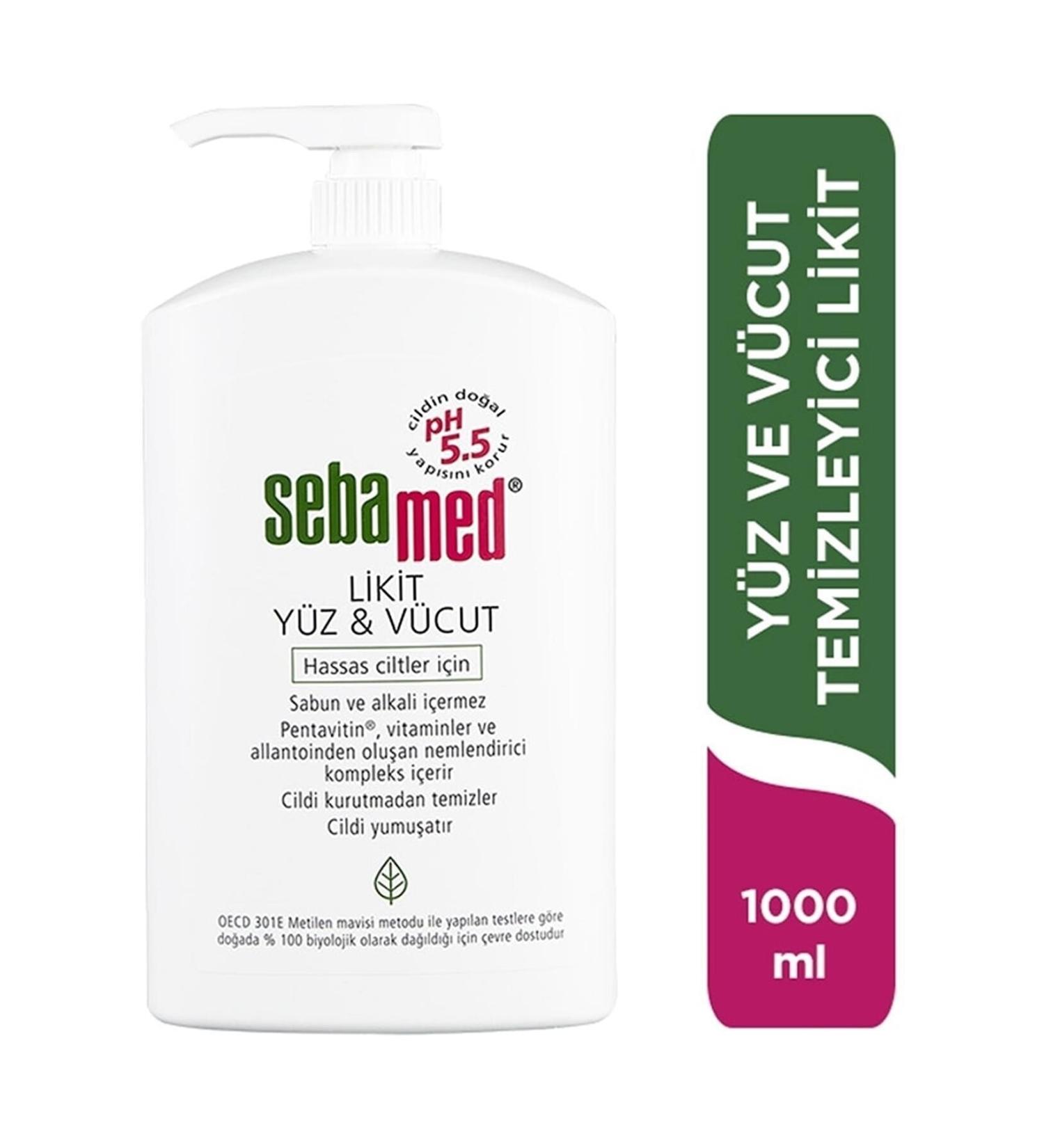 Sebamed Ruya Liquid Face & Body Cleansing Gel 1000ml - Buy Online on GoSupps.com