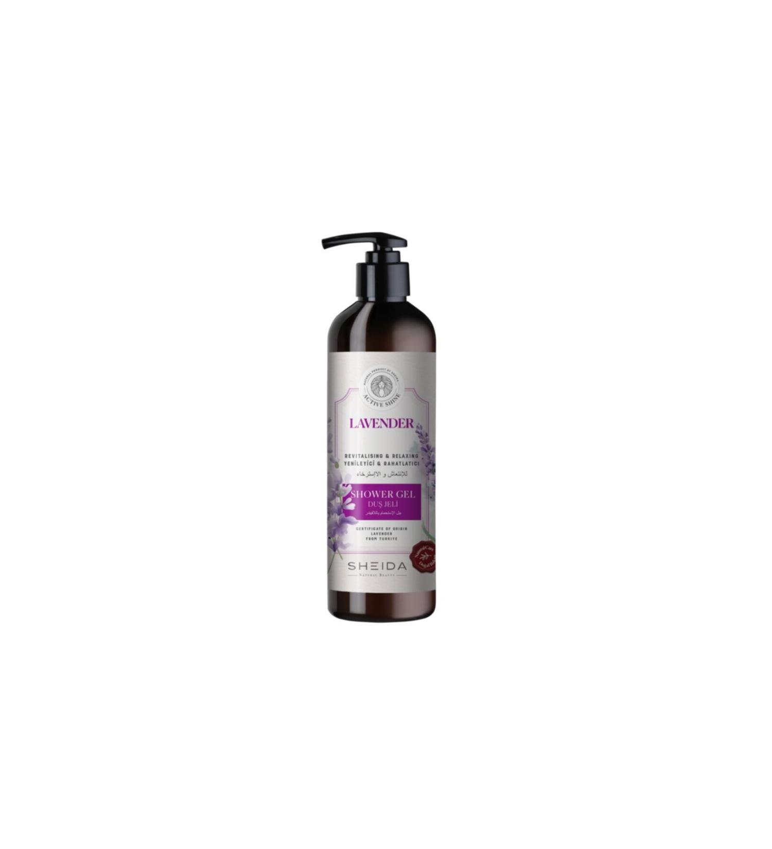 Sheida Active Shine Refreshing & Relaxing Shower Gel (Lavender Essence)