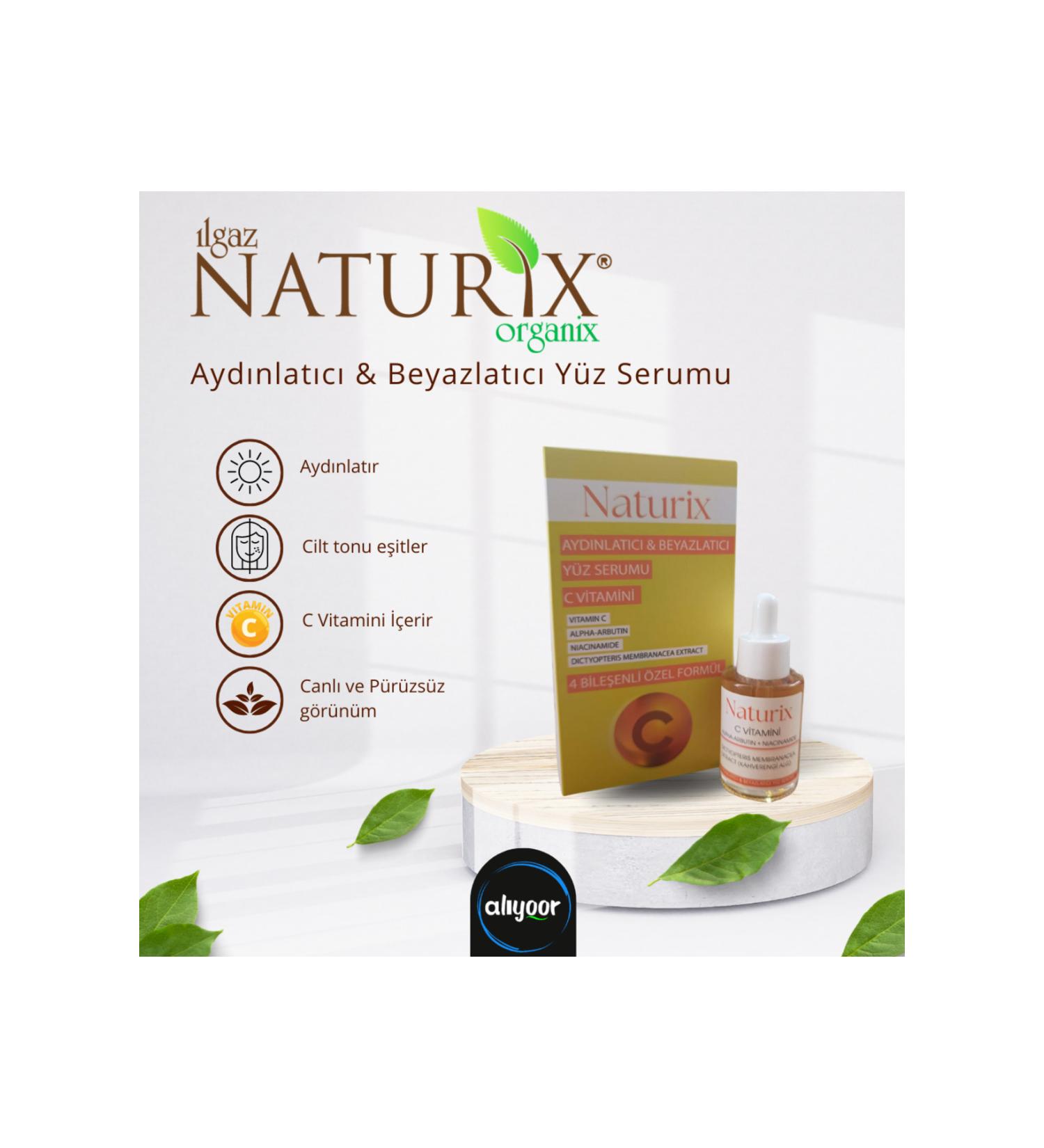 Naturix Brightening & Whitening Face Serum (Vitamin C Face Serum) 30 ml