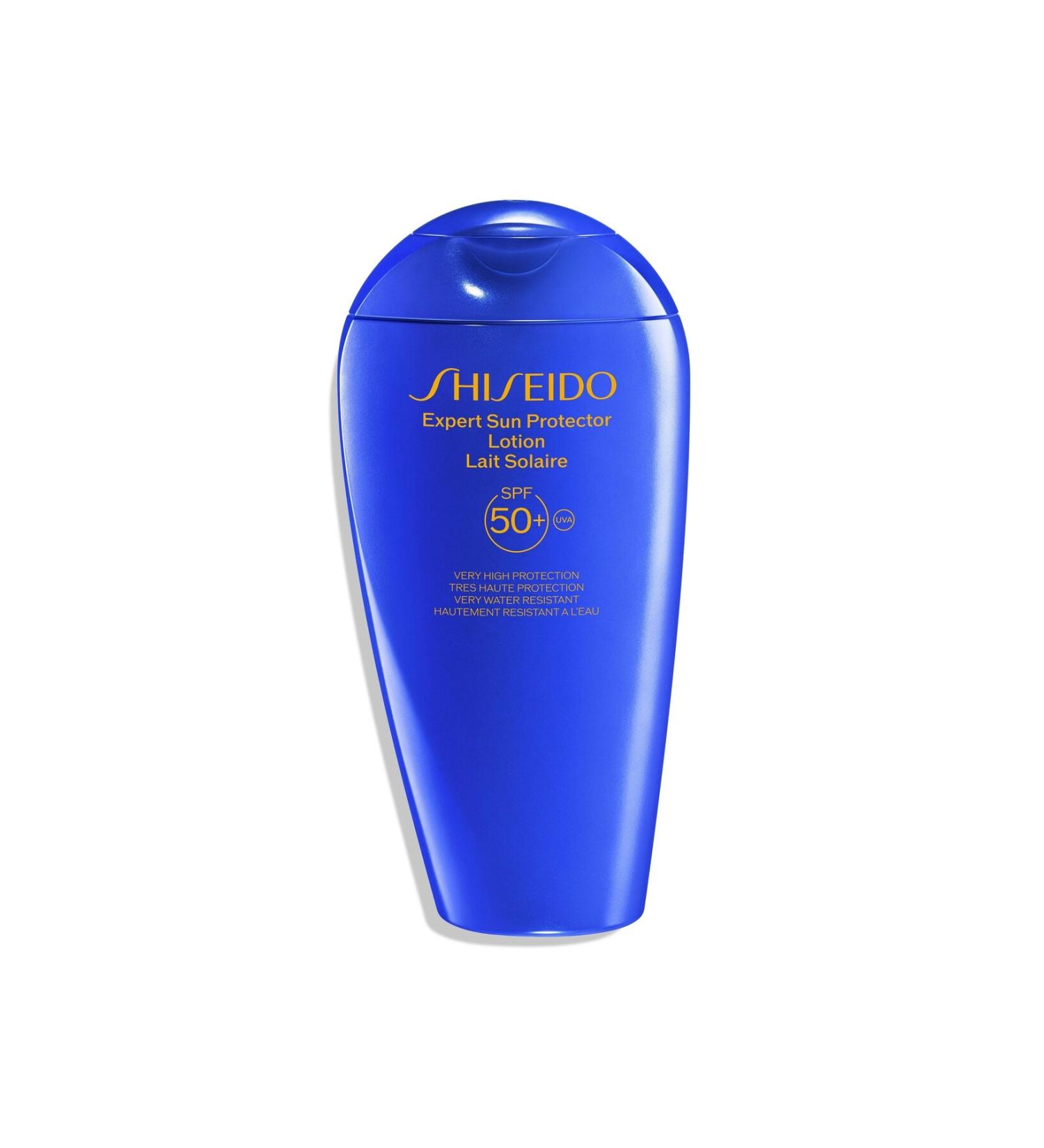 Shiseido SUN PROTECTOR Water and Heat Resistant Non-Scratching Sun Protection Lotion SPF50+ 150 ml - Buy Online on GoSupps.com