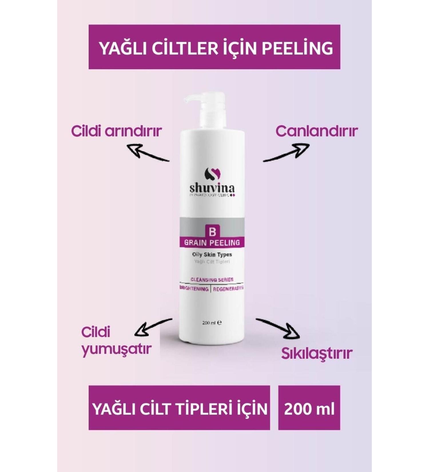 SHUVINA DERMATOLOGY CLINIC Natural Ingredient Smoothing & Purifying Face Peeling Gel Scrub for Dead Skin Removal