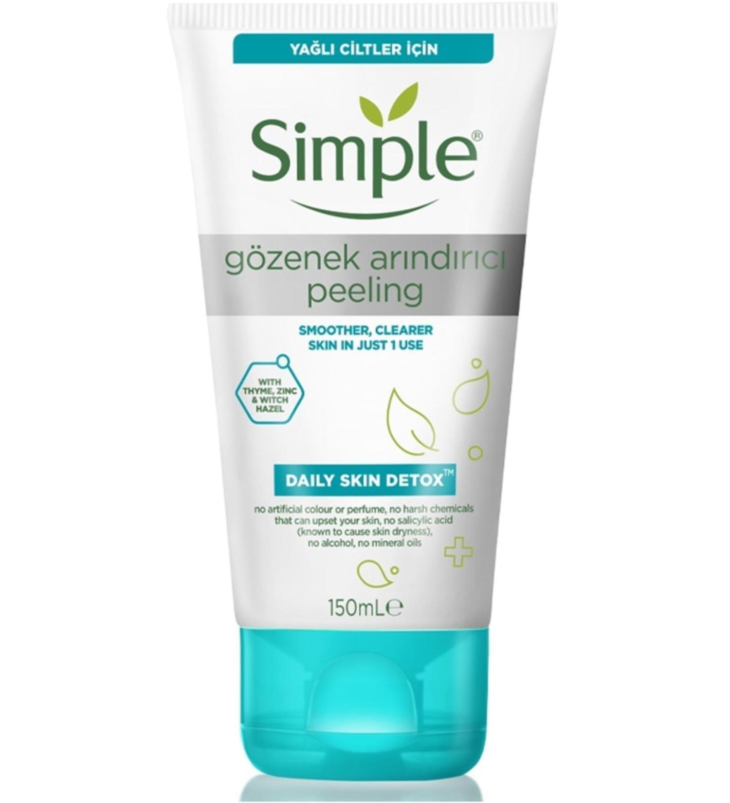 Simple Brand: Daily Skin Detox Pore Purifying Peeling 150 Ml Category: Facial Cleanser - Buy Online on GoSupps.com