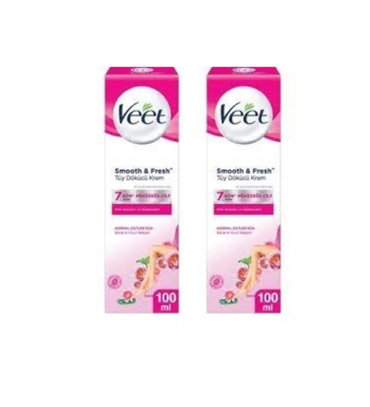 Veet Hair Removal Cream 100 Ml Normal Skin (2 Pieces)
