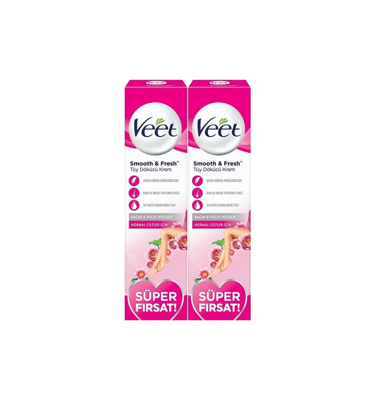 Veet Hair Removal Cream Leg Body Area 100ml X2- Normal Skin
