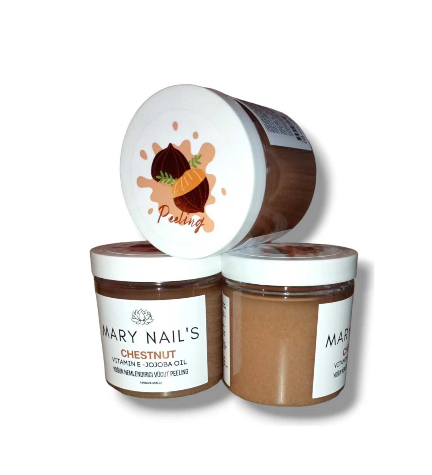 Mary Nails Intensive moisturizing BODY PEELING chestnut + vitamin E