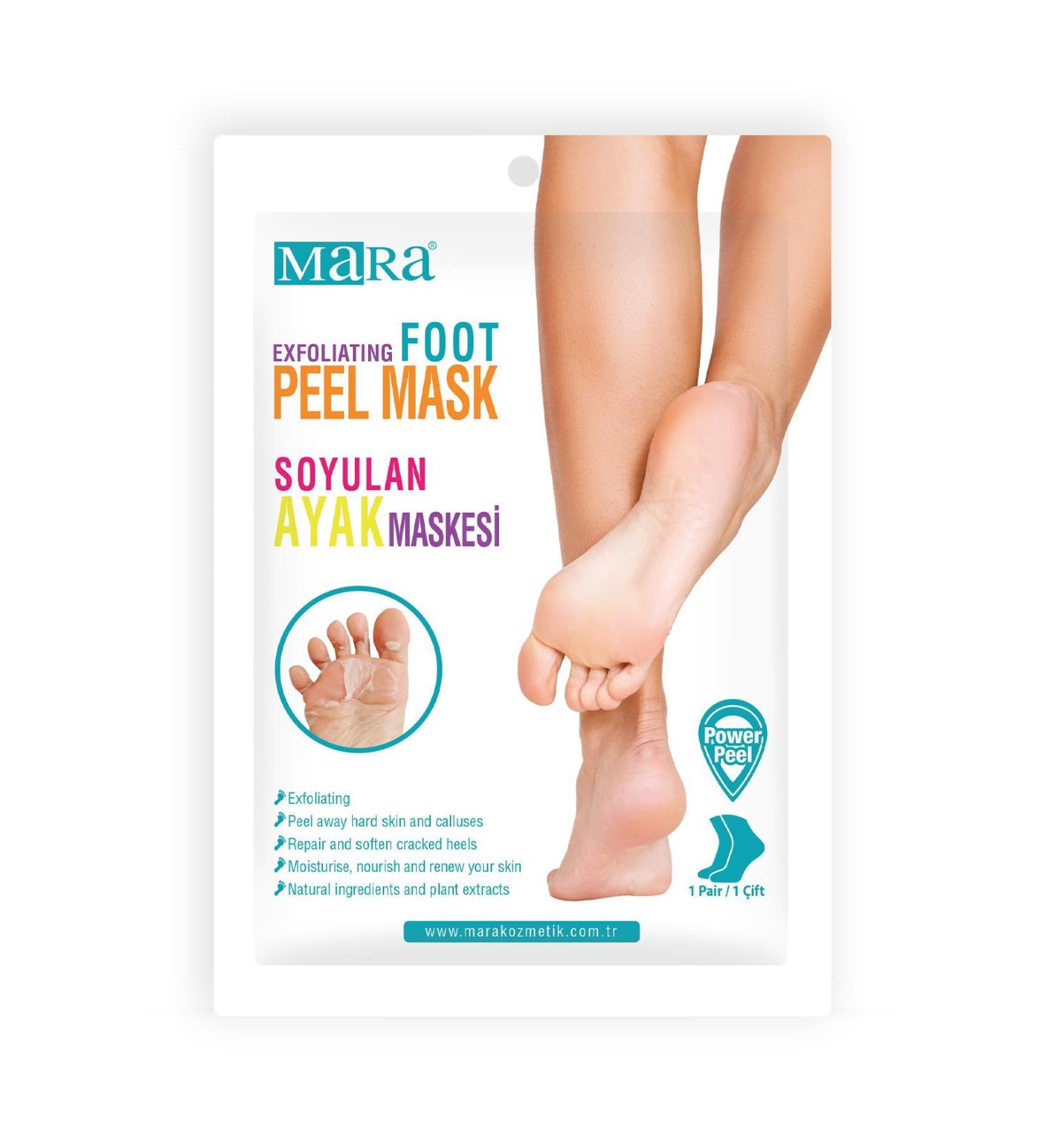 Mara Exfoliating Foot Peel Mask - Buy Online on GoSupps.com